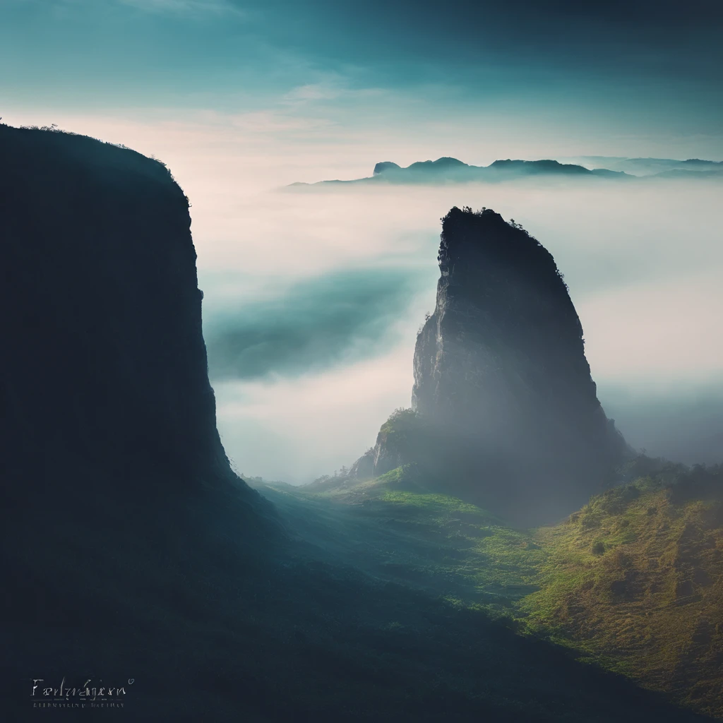 Magnificent view,Forest mountain landscape photography,Nature,It just rained,Bushes in the moonlight,Turquoise blue water,Boulders of various shapes,Alpine cliffs,1 white Phalaenopsis orchid,Minimalist cyan black and white gray tones,foggy sky,Nightmare vision, Dark fantasy plot,Perfect and excellent composition,8K分辨率,the detail,Rain trails,dampness,water stain,very wide angle shot,Jack Guzman's environmental art photography,realisticlying,cinematic compositions,Volumetriclighting,vividness, A detailed, stunning skies, Colorful clouds float,true to life, Pubic area is clear, flawless perfection, Digital SLR, 16k, 1024, 2048, 4096, A detailed, Sharp, best qualtiy, high qulity, absurderes,unmanned background,The is very detailed、Detailed lighting shadows,Trends on ArtStation、iintricate、high detal、dramatics、Midjourney Art(Volumetriclighting:1.2)hdr shot。(Faraway view,Super deep view,ultra-wide-angle,Microfocal length lens:1.2)(realisticlying:1.4)tmasterpiece、high high quality、Beautiful photography、globalillumination、