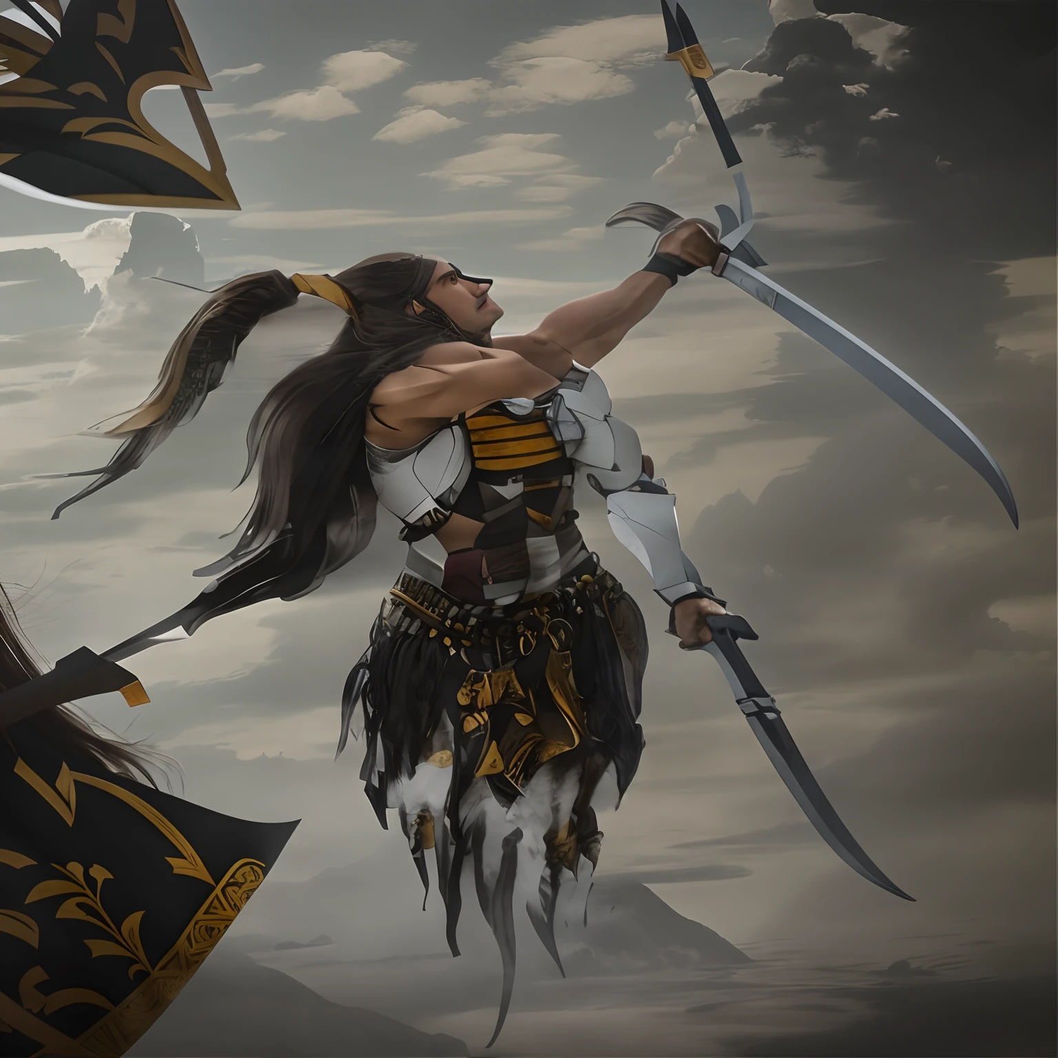 longhaired warrior