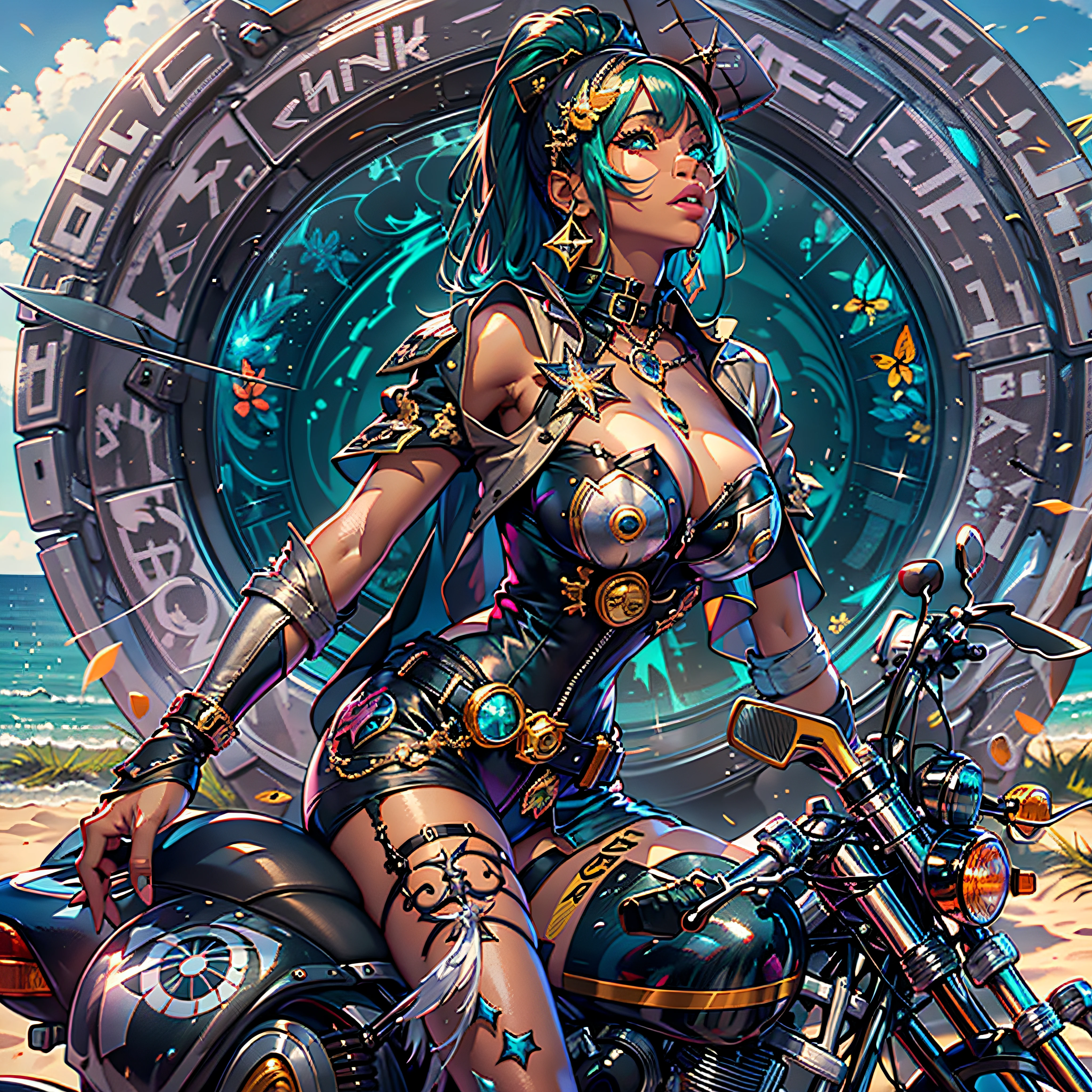 Sun epic Masterpiece Ocean Sea sunlight backlight Goddess Beach deep path beholder outdoor mounted motorcycle_Harley_Davidson Suncraft Artificier hearth sundrop urban Equirectangular_360 "Armada" contre-jours moto "Heavy Metal" Devastating Will-o'-the-wisp iota pixie sprite luminescence war battle mature female "luis Royo" dazzling ride bike, Cosplay riders richesse Amiral decorated "Nicki Minaj" Commander jukebox Pilots jacket cow-boy flag Earth sunLight ultra pro-Photorealistic optimal ultra_high_quality opengl-shaders ultra_high_detail accurate reflex ultra_high-resolution perfection graduates volumetric lightning improved Octane_rendues UHD XT3 64K 32K DSLR HDR UnrealEngine5 3dcg shadow Diva analogiques hairstyle dreads bangs extatiques symmetrical athletic african body skin tanmed suave cheekbones effects embarrassed glushes eye-liner saphirs saturate gorgeous dark beautiful eyes black pupils brown iris lazulis turquoise open mouth teeth (tongue droplet water drop of water) obvious smiles choke Floating Jacket Eccentric Cape Levitating Shoulders-Off Shirt Lace Clavicles White Papillotes embroidered leathers breasts reveal sideboob satin livid yellow orange corsait thick felt skirts matching bristles ample swinging spinels navel waist belt-chastity revealing heart diamond padlock silver agate pubis scarlet pubis-hairy indigo bristles protrusions silk Snap-lock tin gold garters thighs legs stainless steel boots gothic onyx, rubis summon milkweed floraison invoque viceroy magic incandescente creature CGSCOSITY butterfly Cristallines Wings (EOS R6 135mm 1/1250s f/2.8 ISO400) Monarch, Canon-ion flash blow glow opale impact, straight outfits armor heavy chrome flat rune lava bands population Tourmaline glyphe plasma cuivre "cyberpunk" background forest glass mirror monster Fire Blast Flame Engravings Chef-D&#39 tattoo (par Michelangelo) Bruce_Weber sex girls naked nsfw varied multi etc.