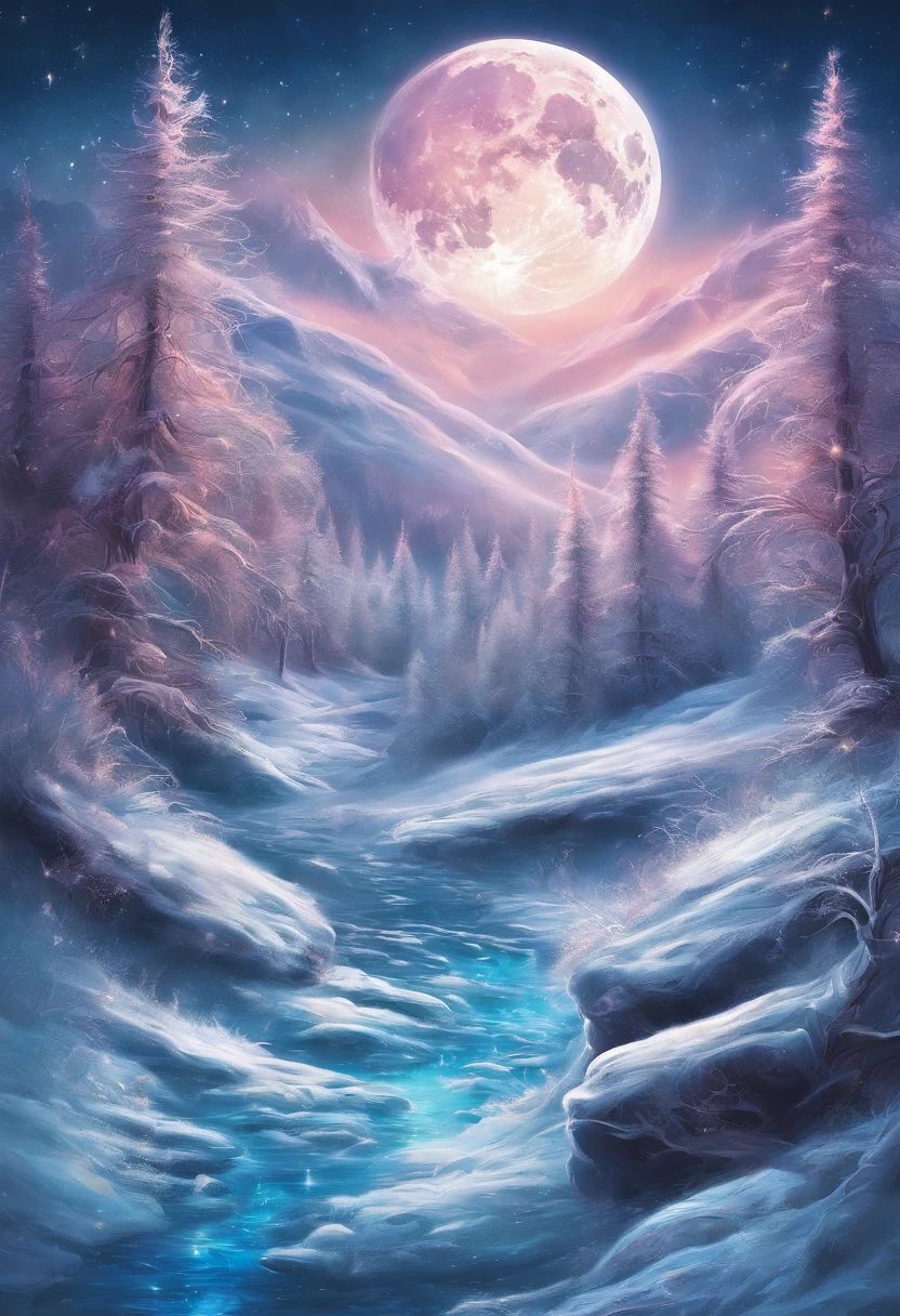 ice river，themoon
