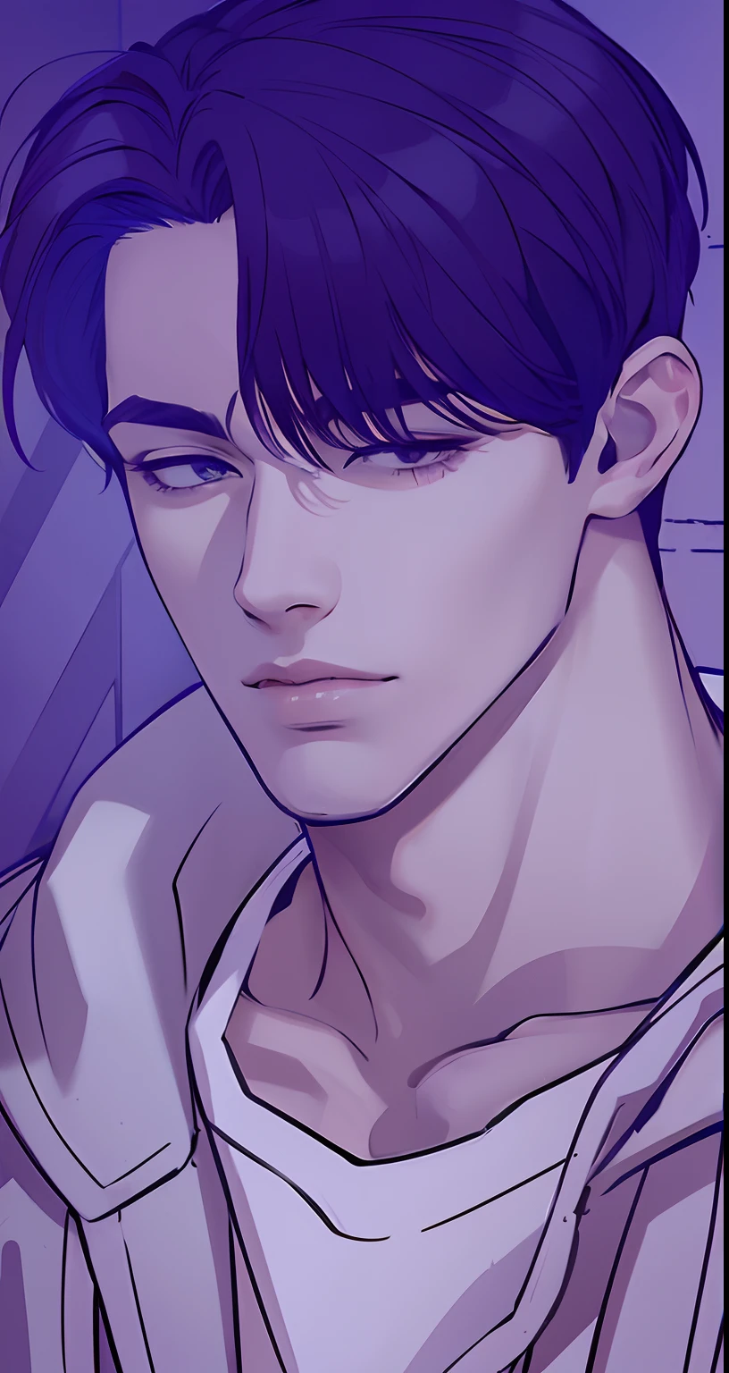 Handsome, masculine man, full body