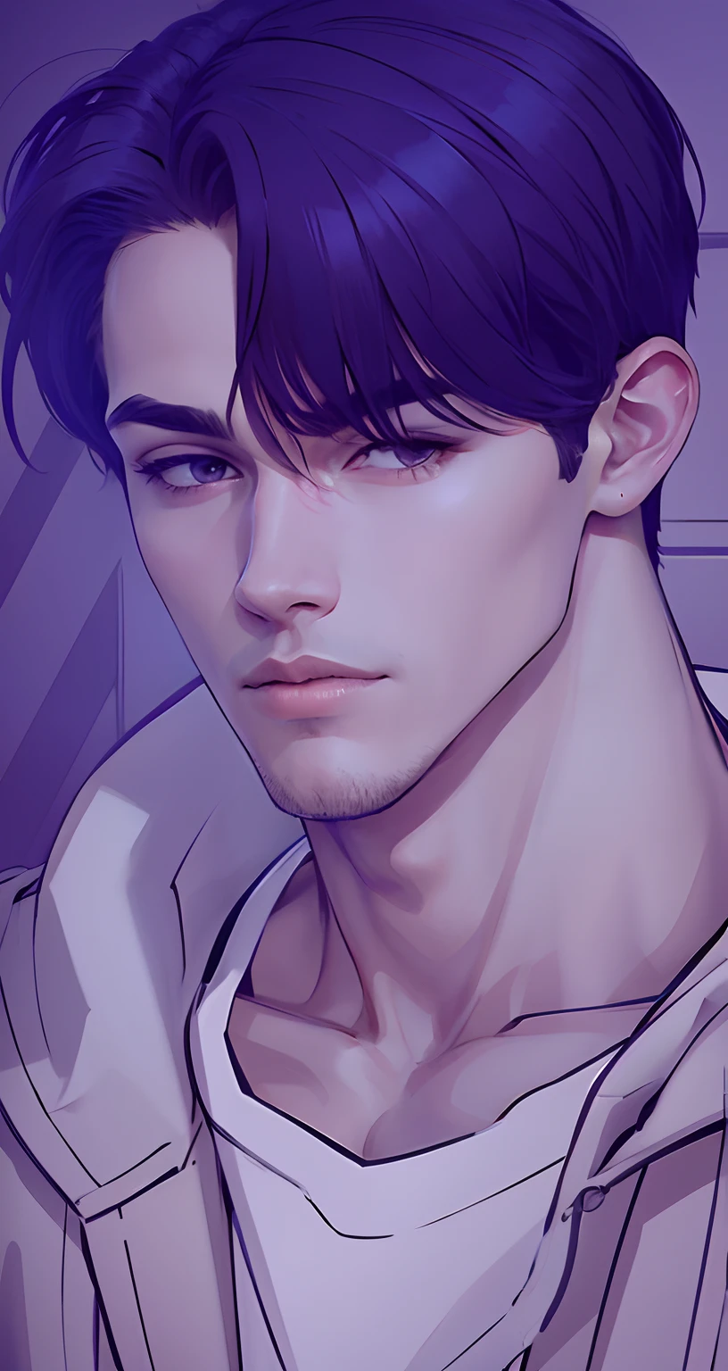 Handsome, masculine man, full body
