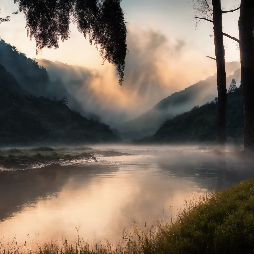 Magnificent view，Forest mountain landscape photography，Nature，It just rained，Bushes in the moonlight，Turquoise blue water，Boulders of various shapes，Alpine cliffs，1 white Phalaenopsis orchid，Minimalist cyan black and white gray tones，foggy sky，Nightmare vision， Dark fantasy plot，Perfect and excellent composition，8K分辨率，the detail，Rain trails，dampness，water stain，very wide angle shot，Jack Guzman's environmental art photography，realisticlying，cinematic compositions，Volumetriclighting，vividness, A detailed, stunning skies, Colorful clouds float，true to life, Pubic area is clear, flawless perfection, Digital SLR, 16k, 1024, 2048, 4096, A detailed, Sharp, best qualtiy, high qulity, absurderes，unmanned background，The is very detailed、Detailed lighting shadows，Trends on ArtStation、iintricate、high detal、dramatics、Midjourney Art（Volumetriclighting：1.2）hdr shot。（Faraway view，Super deep view，ultra-wide-angle，Microfocal length lens：1.2）（realisticlying：1.4）tmasterpiece、high high quality、Beautiful photography、globalillumination、