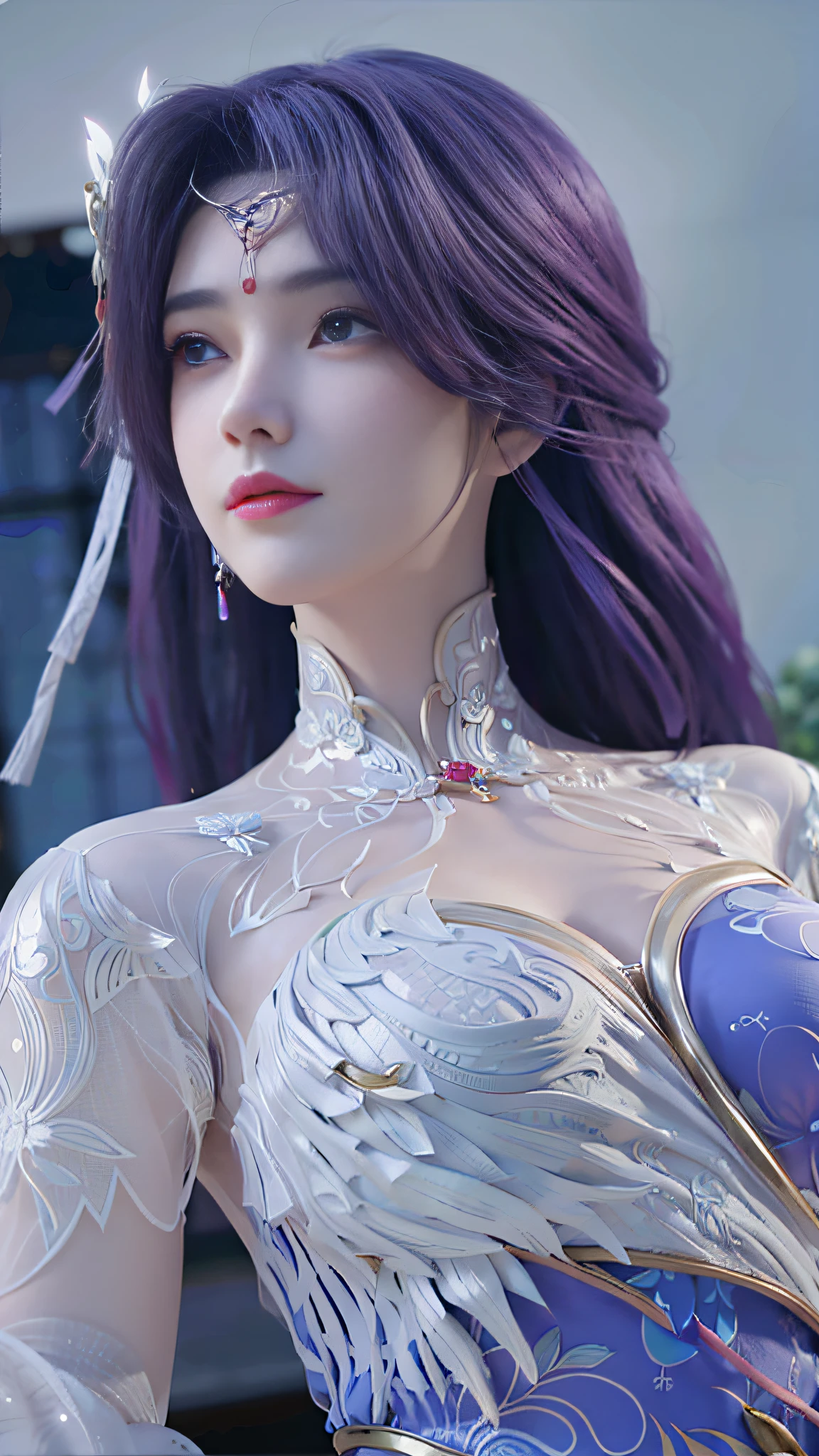 Close-up of a woman in a red dress and gold jewelry，Royal Sister，Superb beauty，a queen，Beautiful and elegant queen, portrait of a queen,  Xianxia, a beautiful fantasy empress, xianxia fantasy, Beautiful young wind spirit, inspired by Li Mei-shu, ((a beautiful fantasy empress)), xianxia hero, 3 d anime realistic, full-body xianxia, Smooth anime CG art