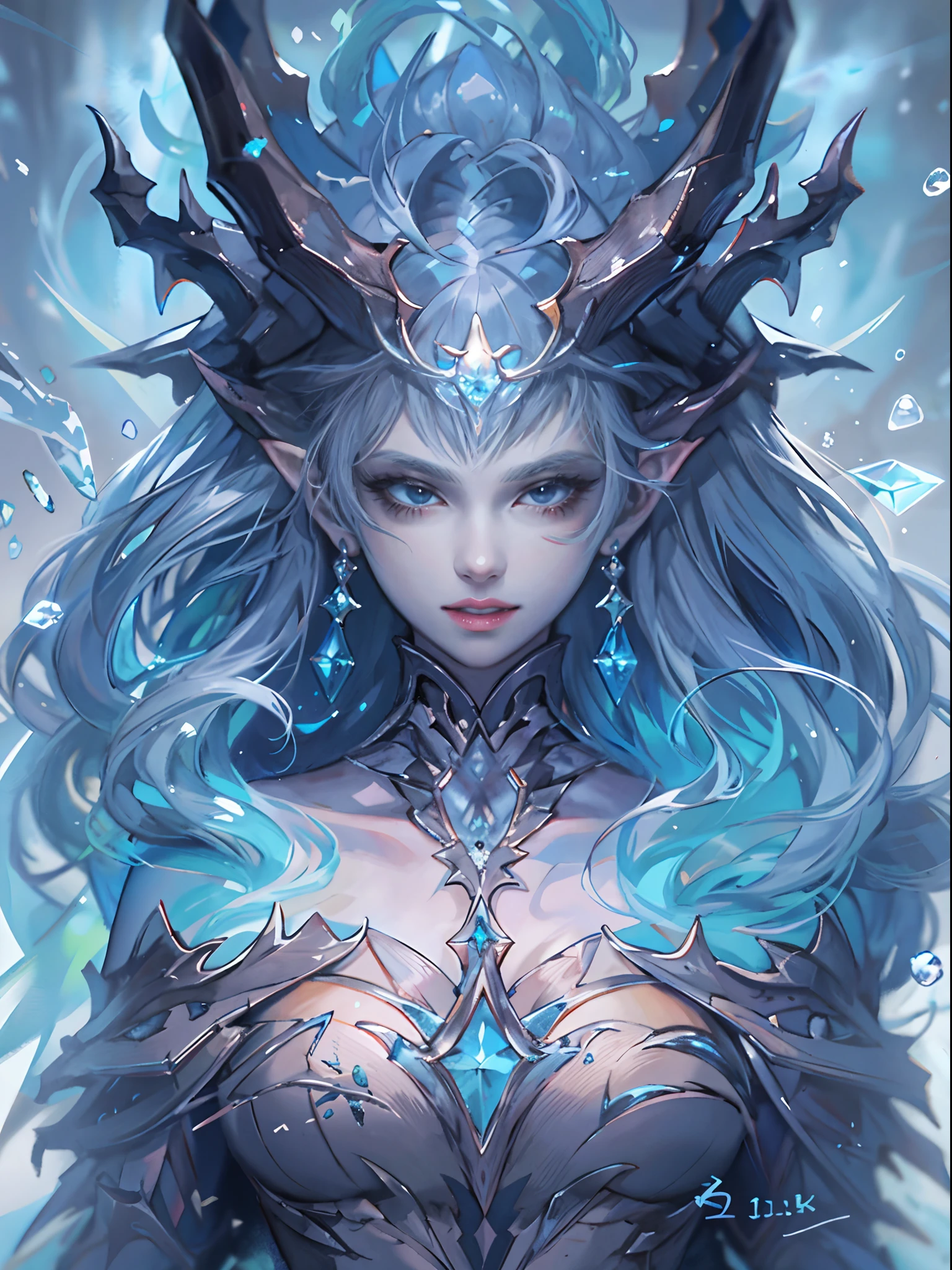 delicate face,
