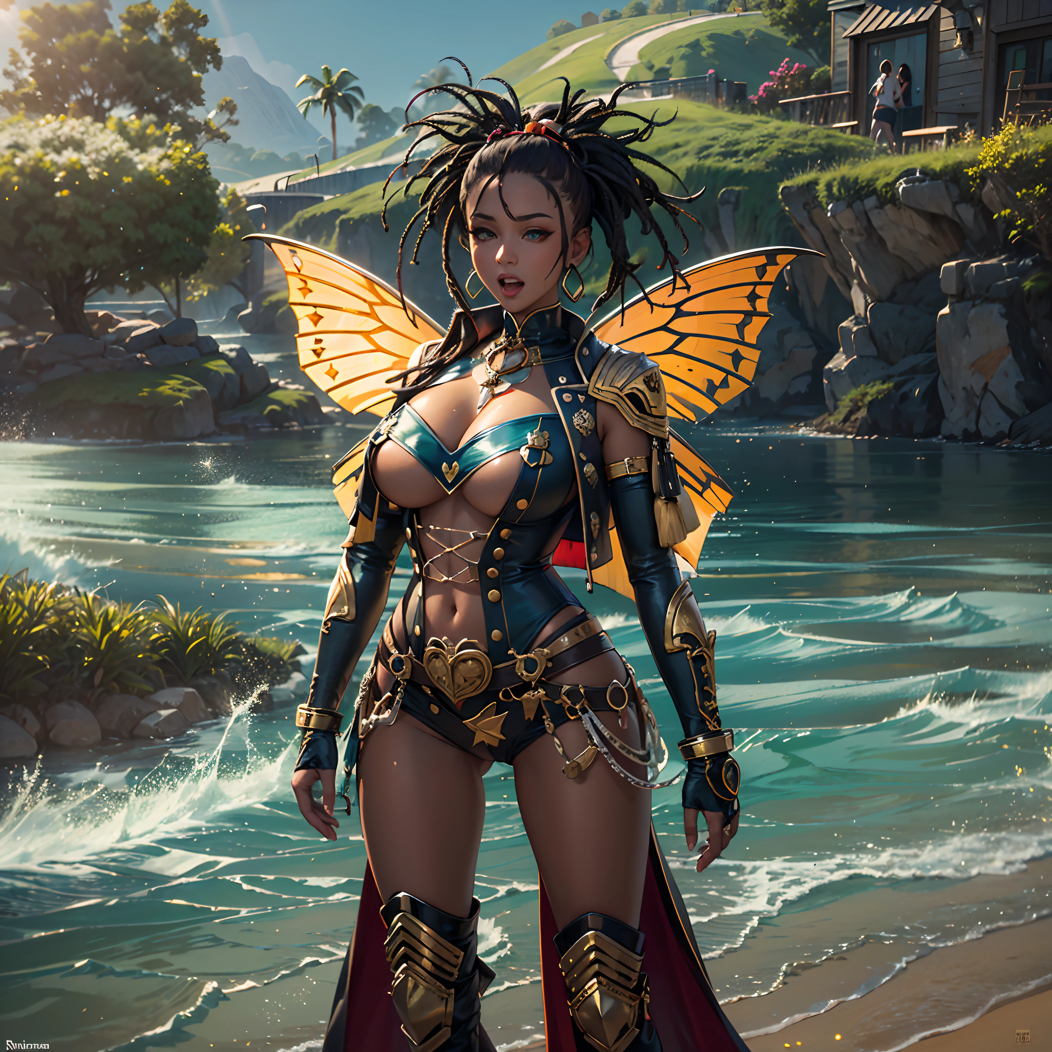 Sun epic Masterpiece Ocean Sea sunlight backlight Goddess Beach deep path beholder outdoor mounted motorcycle_Harley_Davidson Suncraft Artificier hearth sundrop urban Equirectangular_360 "Armada" contre-jours moto "Heavy Metal" Devastating Will-o'-the-wisp iota pixie sprite luminescence war battle mature female "luis Royo" dazzling ride bike, Cosplay riders richesse Amiral decorated "Nicki Minaj" Commander jukebox Pilots jacket cow-boy flag Earth sunLight ultra pro-Photorealistic optimal ultra_high_quality opengl-shaders ultra_high_detail accurate reflex ultra_high-resolution perfection graduates volumetric lightning improved Octane_rendues UHD XT3 64K 32K 16K 8K DSLR HDR UnrealEngine5 3dcg shadow Diva analogiques hairstyle dreads bangs extatiques symmetrical athletic african body skin tanmed suave cheekbones effects embarrassed glushes eye-liner saphirs saturate gorgeous dark beautiful eyes black pupils brown iris lazulis turquoise open mouth teeth (tongue droplet water drop of water) obvious smiles choke Floating Jacket Eccentric Cape Levitating Shoulders-Off Shirt Lace Clavicles White Papillotes embroidered leathers breasts reveal sideboob satin livid yellow orange corsait thick felt skirts matching bristles ample swinging spinels navel waist belt-chastity revealing heart diamond padlock silver agate pubis scarlet pubis-hairy indigo bristles protrusions silk Snap-lock tin gold garters thighs legs stainless steel boots gothic onyx, rubis summon milkweed floraison invoque viceroy magic incandescente creature CGSCOSITY butterfly Cristallines Wings (EOS R6 135mm 1/1250s f/2.8 ISO400) Monarch, Canon-ion flash blow glow opale impact, straight outfits armor heavy chrome flat rune lava bands population Tourmaline glyphe plasma cuivre "cyberpunk" background forest glass mirror monster Fire Blast Flame Engravings Chef-D' tattoo (par Michelangelo) Bruce_Weber sex girls naked nsfw varied multi etc.