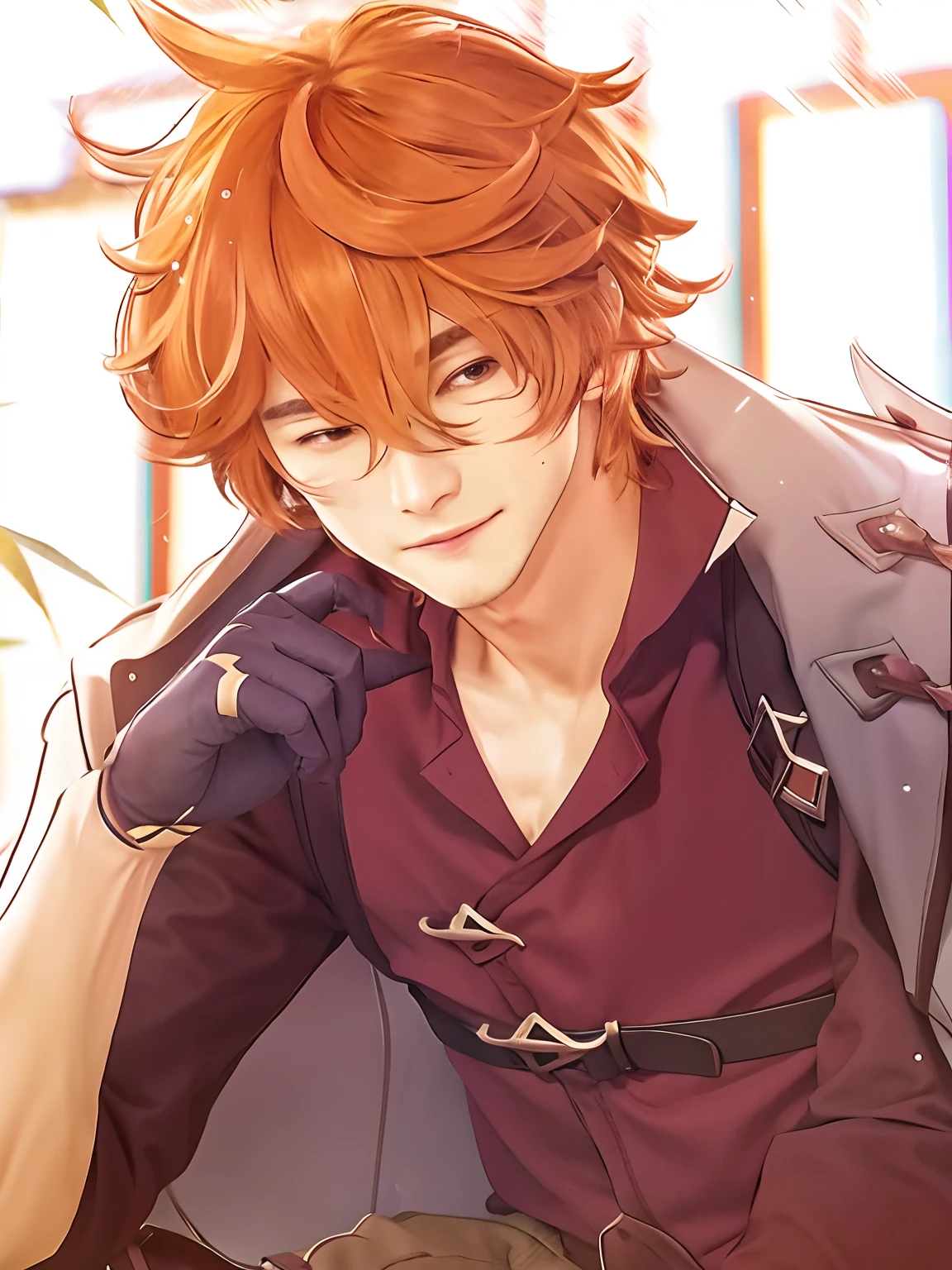 realistic handsome boy