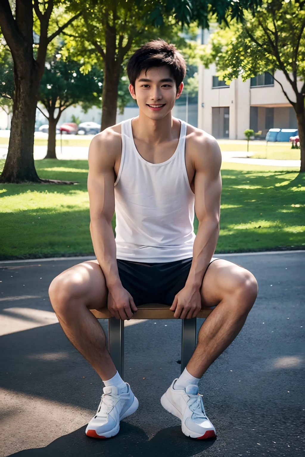 Two handsome Chinese muscle boys,-30 years old,with tattoos,Wear sneakers,brightened light,kisses,hugs,Gold underwear,bareness,Fair skin,Exquisite facial features,Eye repair,perfect eyes,s the perfect face,Face restoration,Virtual Engine,HD fix,Wearing golden underwear,On the grass outside,(((Full body like))),brightened light,studiolight,8K,A high resolution,HD HD,hyper realisitc,∨5
