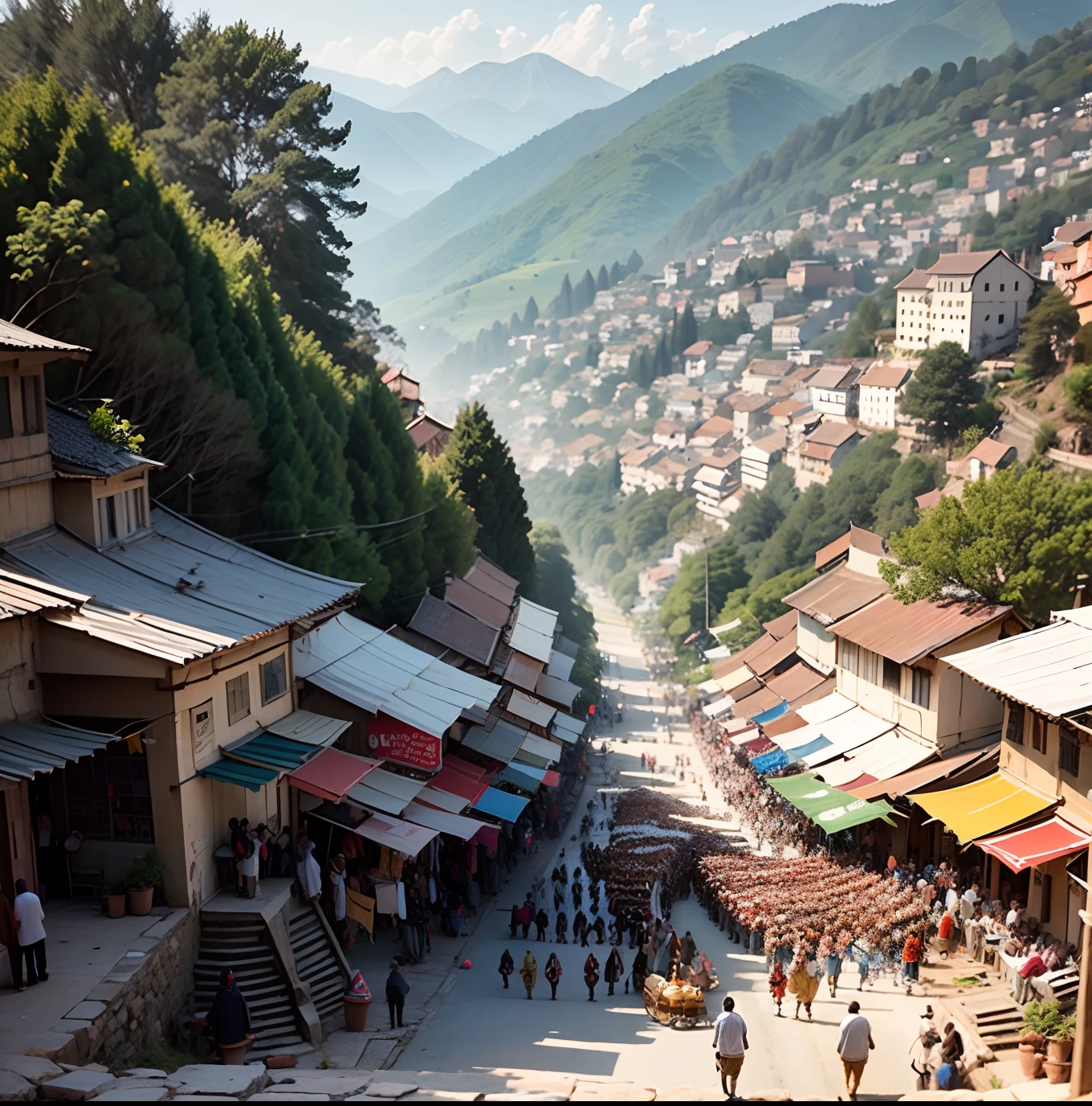 Tell a visual story of Almora's cultural heritage. Showcase local festivals, processions, and rituals that reflect the town's traditions. --auto --s2