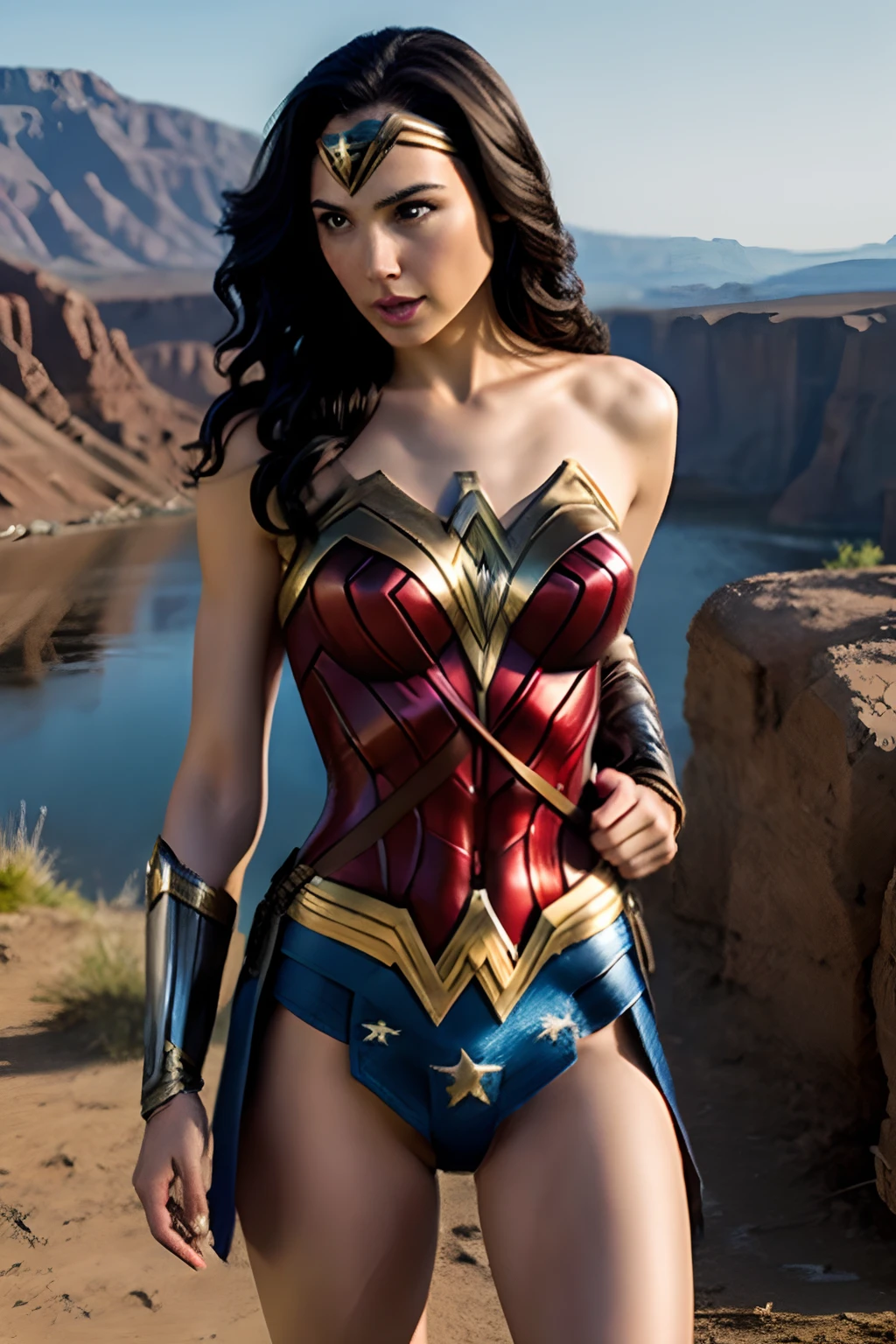 Gal Gadot、Female sexy、Wonder woman、In the wilderness