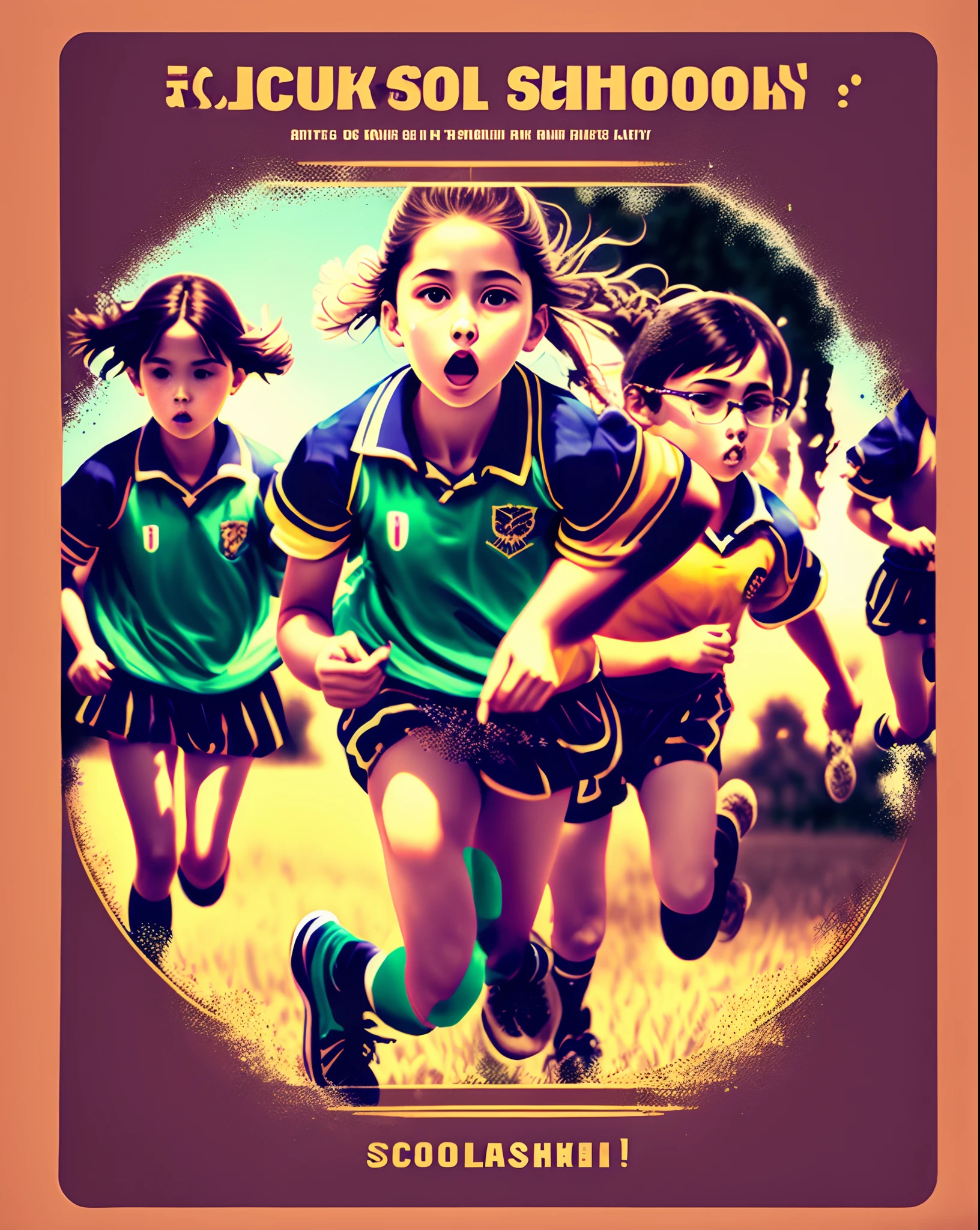 A school sport day booklet cover