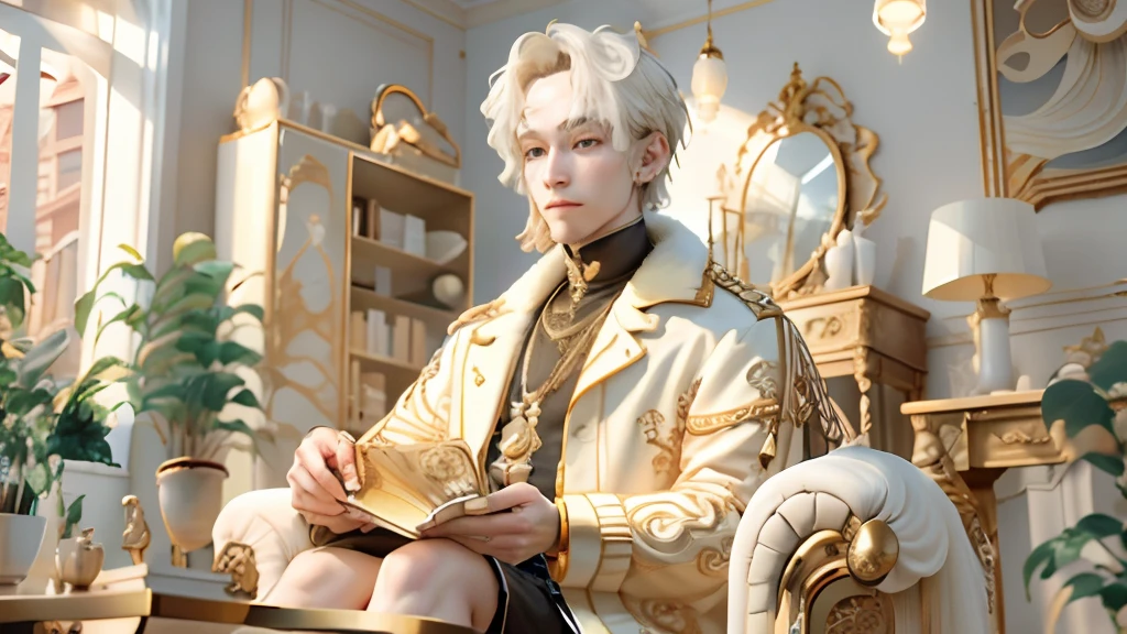 Ivory gold AI coin in the living room