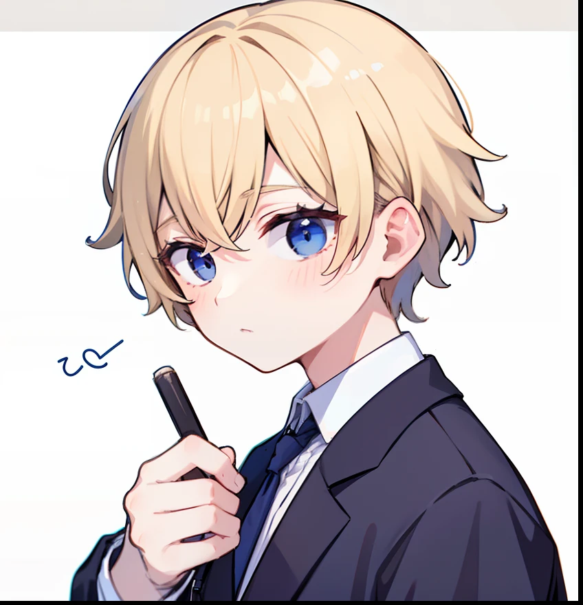 superfine illustration,masutepiece,Animated,1boy,man,Man's,gay,Yaoi,Guy,man,Man's,Short hair,Curly hair,Parted bangs,Blonde hair,Blue eyes,White skin,white  shirt,Handwriting style