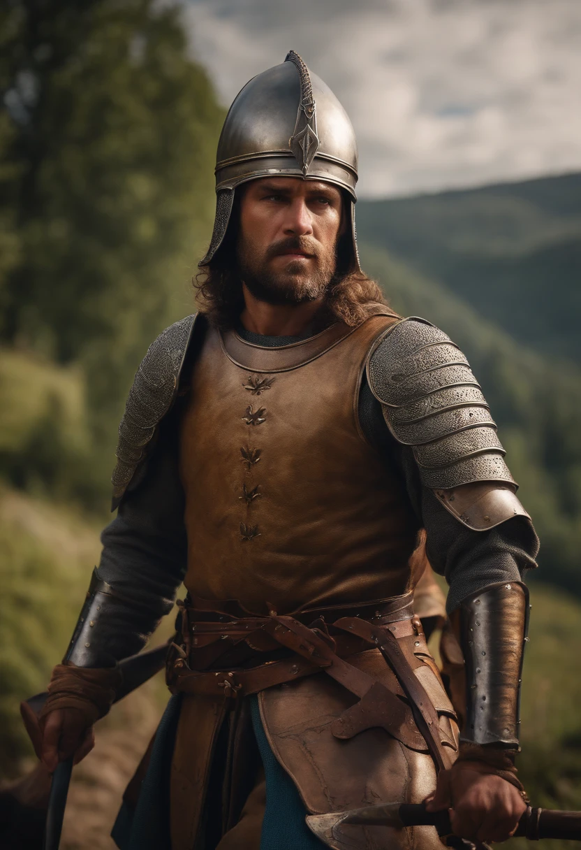 ultra realistic medieval warrior, 8k