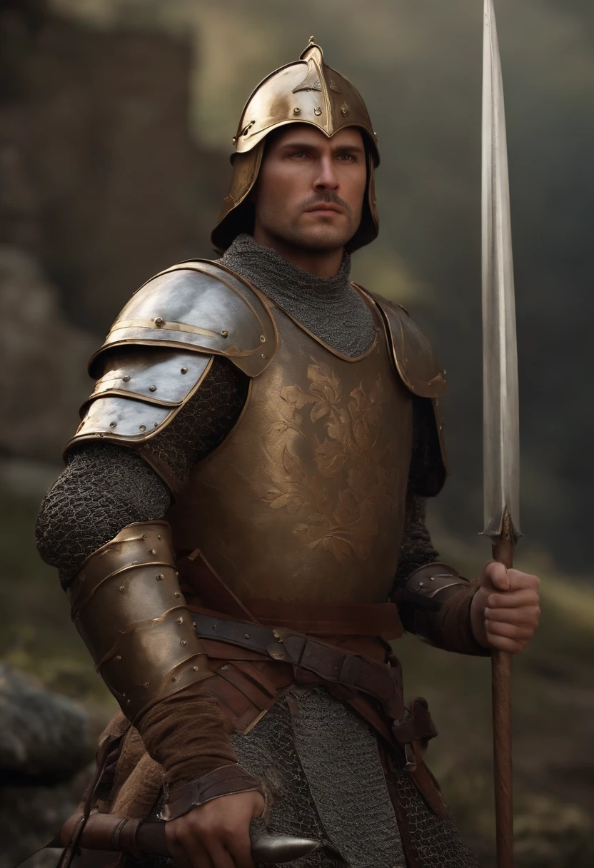 ultra realistic medieval warrior, 8k