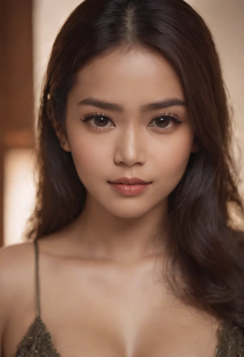 A beautiful indonesian girl,busty boobs, naked, big nipple, , pubic hair, huge areolas