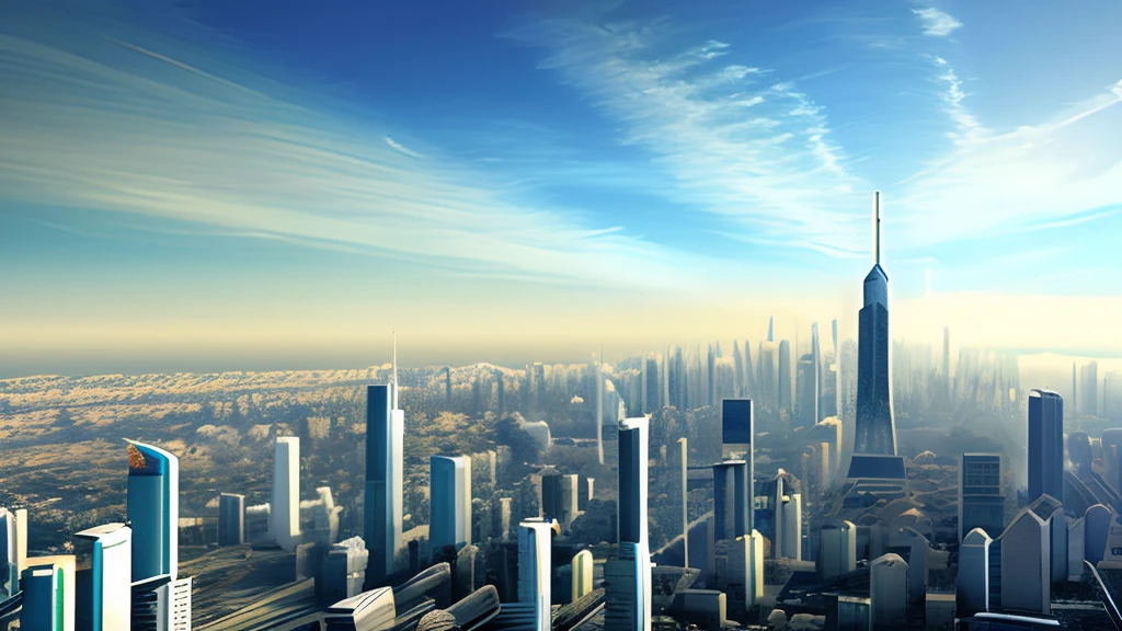 futuristic city