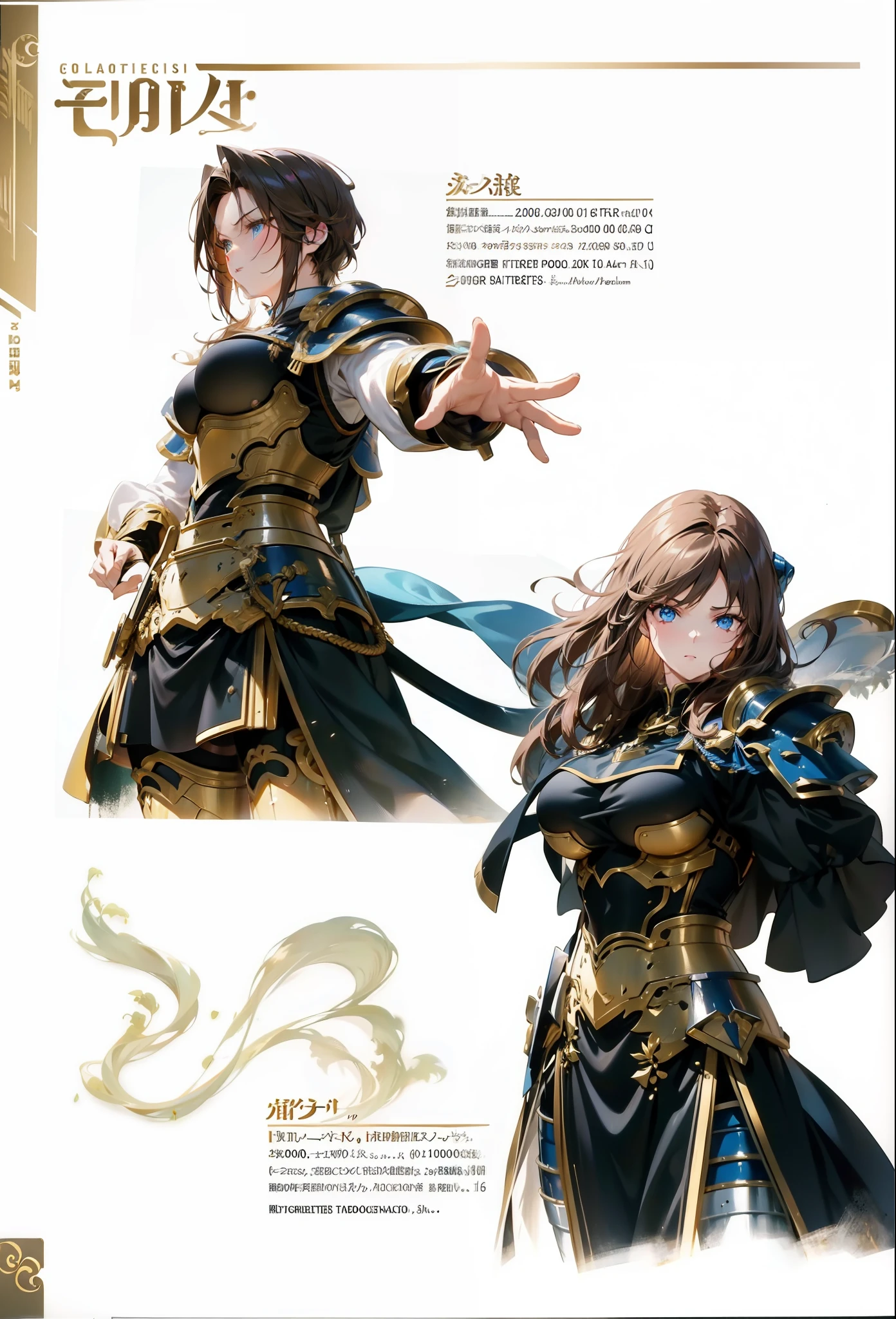 brunette color hair,hentail realism, shadowing,，character sheets, reference sheet, Standing painting, 8K, Super detail, 1080p, Male HD，male people, 16k, A high resolution, Best quality, High quality, Anatomically correct, Masterpiece, ccurate, hyper HD，As graceful as a swan，unreal-engine， Ghibli-like colors,   anime big breast,  Standing painting, angle of view,battle armor，male people
