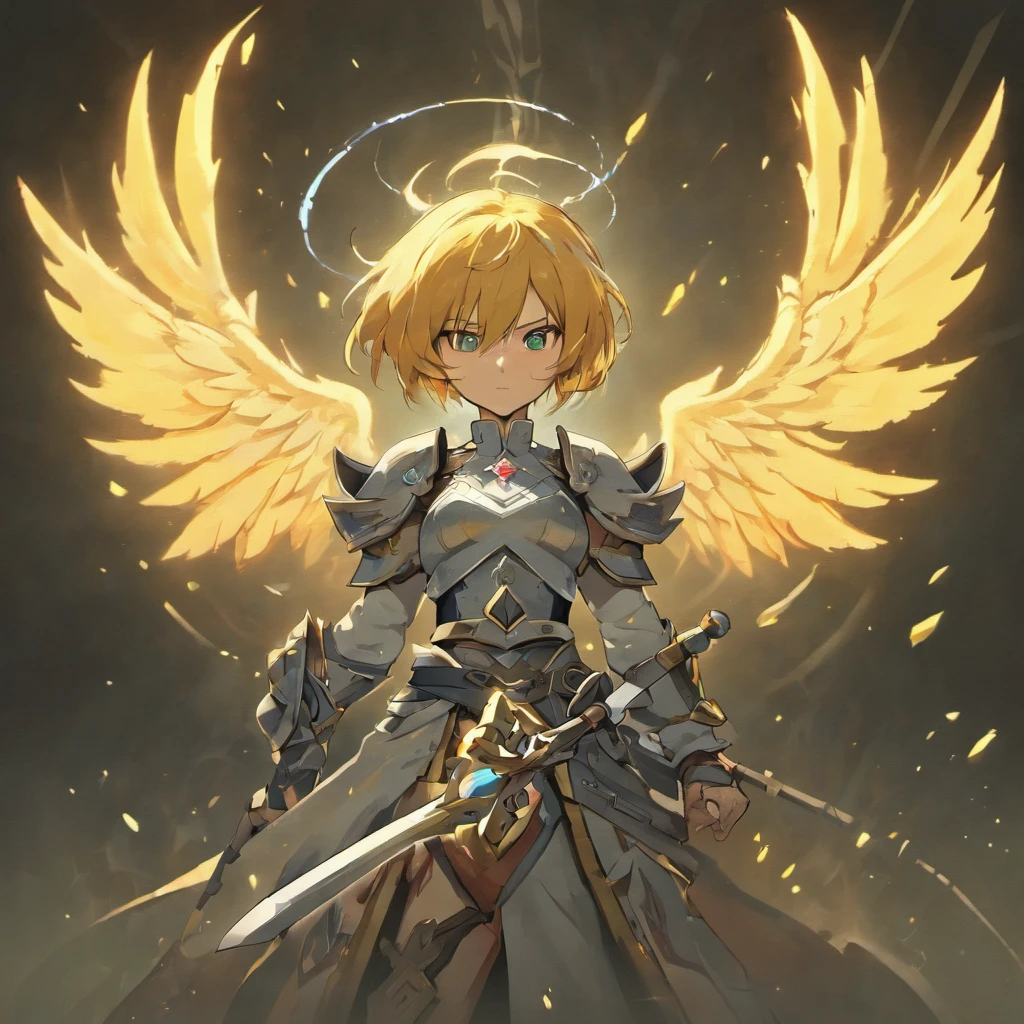 "In a fantasy world full of epic battles, You are summoned to create legendary sword designs, Known as Aegis. Aegis is a legendary sword,Placed inside a protective cover, Represents strength and protection. Your mission is to use your pixel art skills to create impressive Aegis representations. The shield should have a strong and imposing appearance, Details and textures reflect its powerful nature. The sword inside the shield should convey grace and danger. Use limited colors to create clarity, Striking pixelated image. Get creative with details and shadows,Bring Aegis to life, Become a feared and admirable weapon in the game world. Show off your pixel art skills,And create amazing pixel art from Aegis,Delight players!"