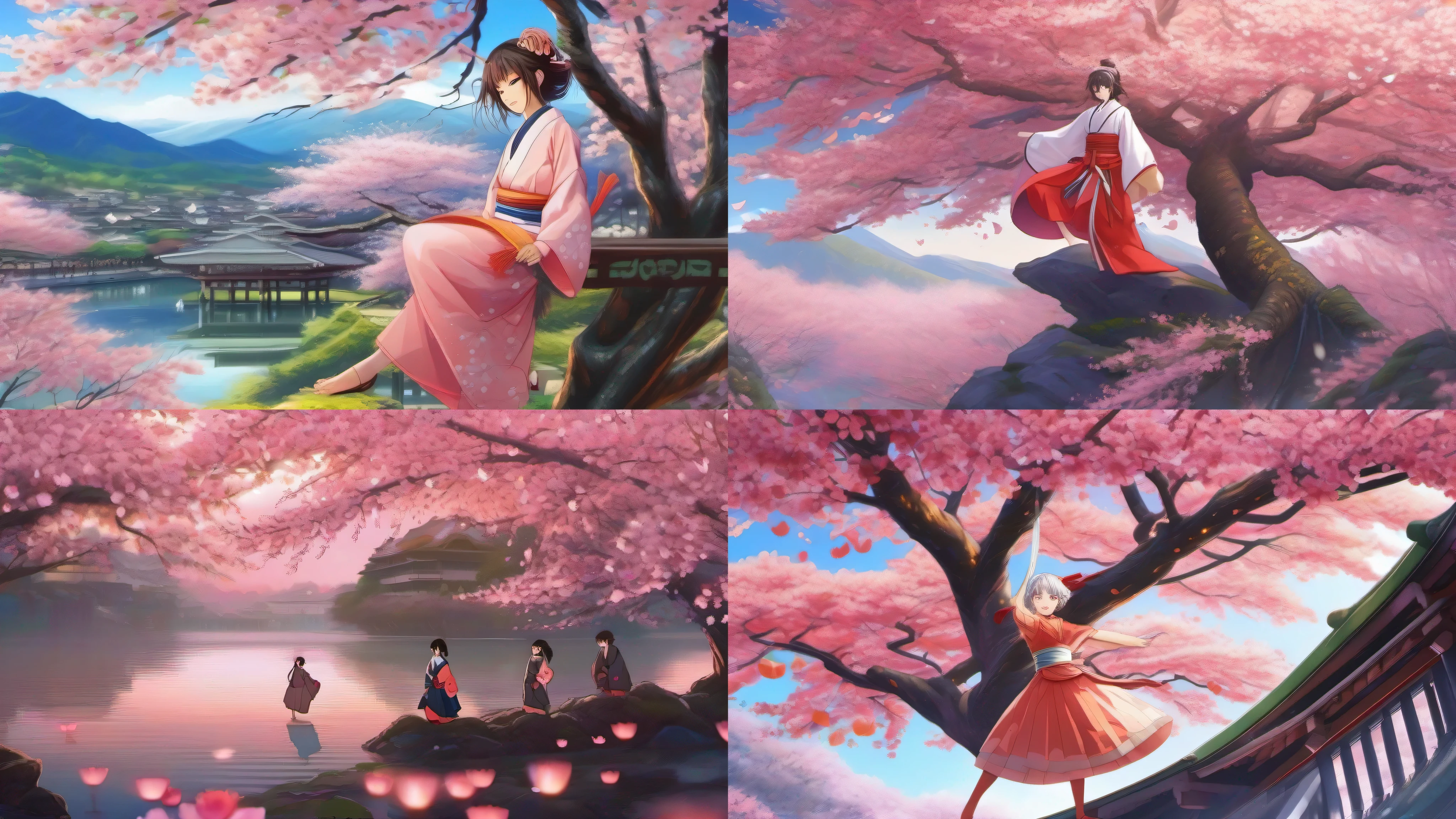 Auaka dance on the sakura tree