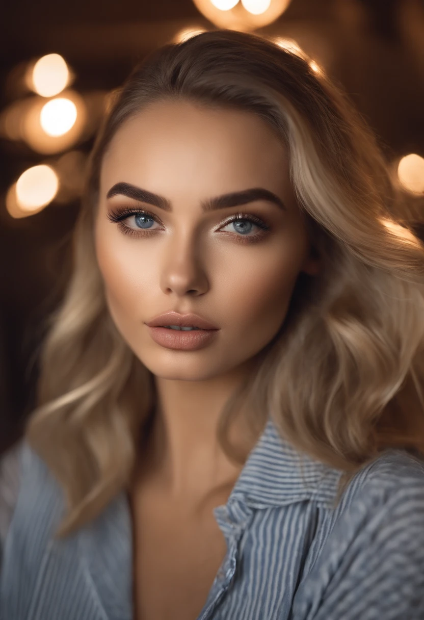 femme avec pull et culotte assortis, fille sexy aux yeux bleus, Portrait Sophie Mudd, Portrait de Corinna Kopf, cheveux blonds et grands yeux, selfie of a young woman, Les yeux dans le club Violet Myers, ohne Maquillage, maquillage naturel, Look directly into the camera, Visage avec Artgram, dezentes Maquillage, Superbe photo du corps entier, dans la cuisine, Fission