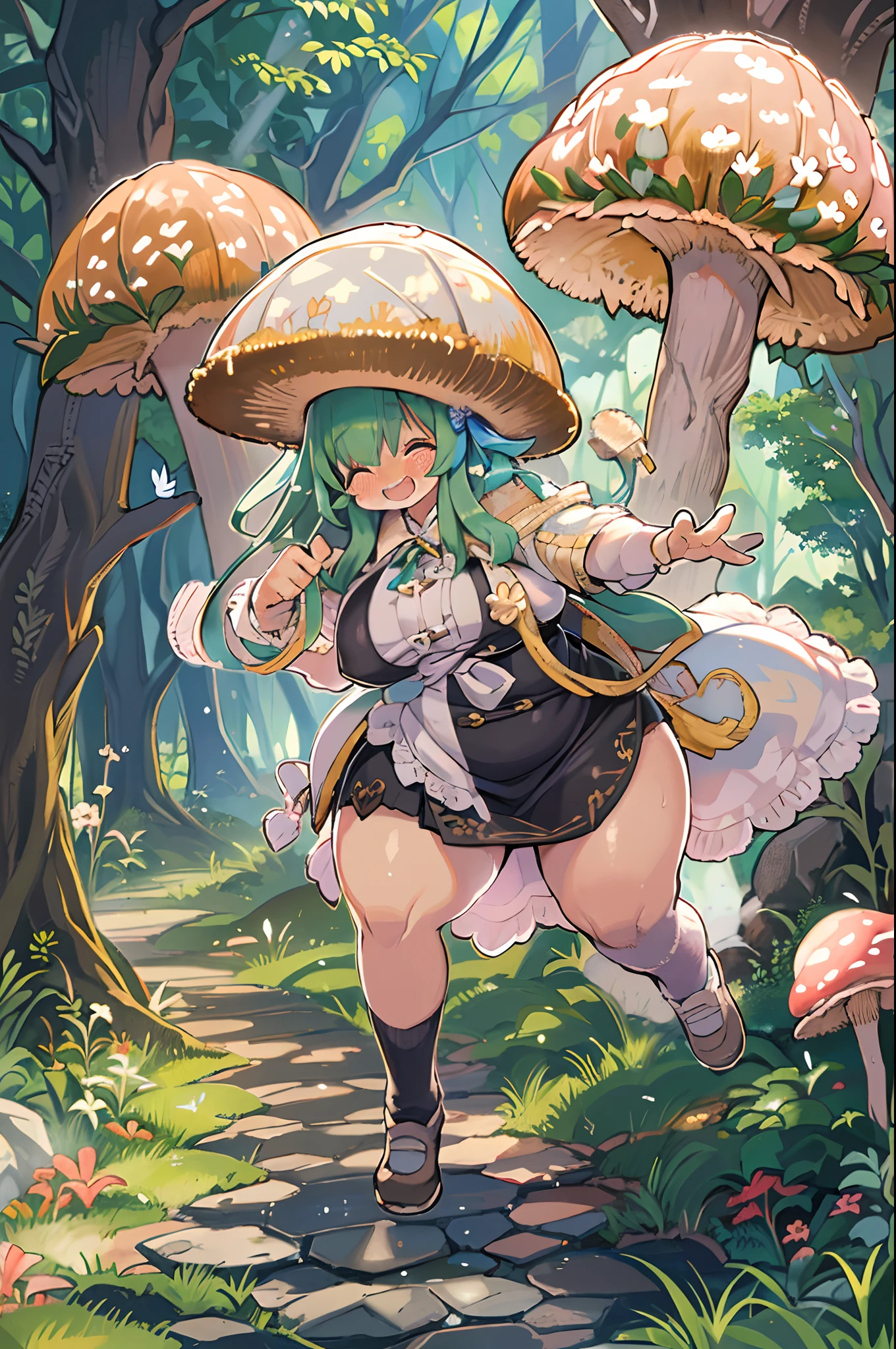 anime mushroom girl big boobs