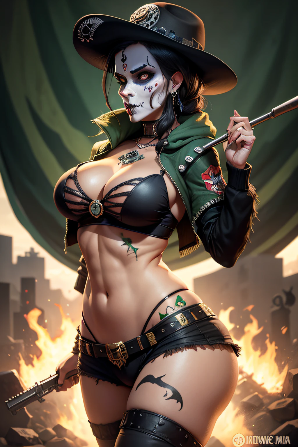 caveira mexicana monstro