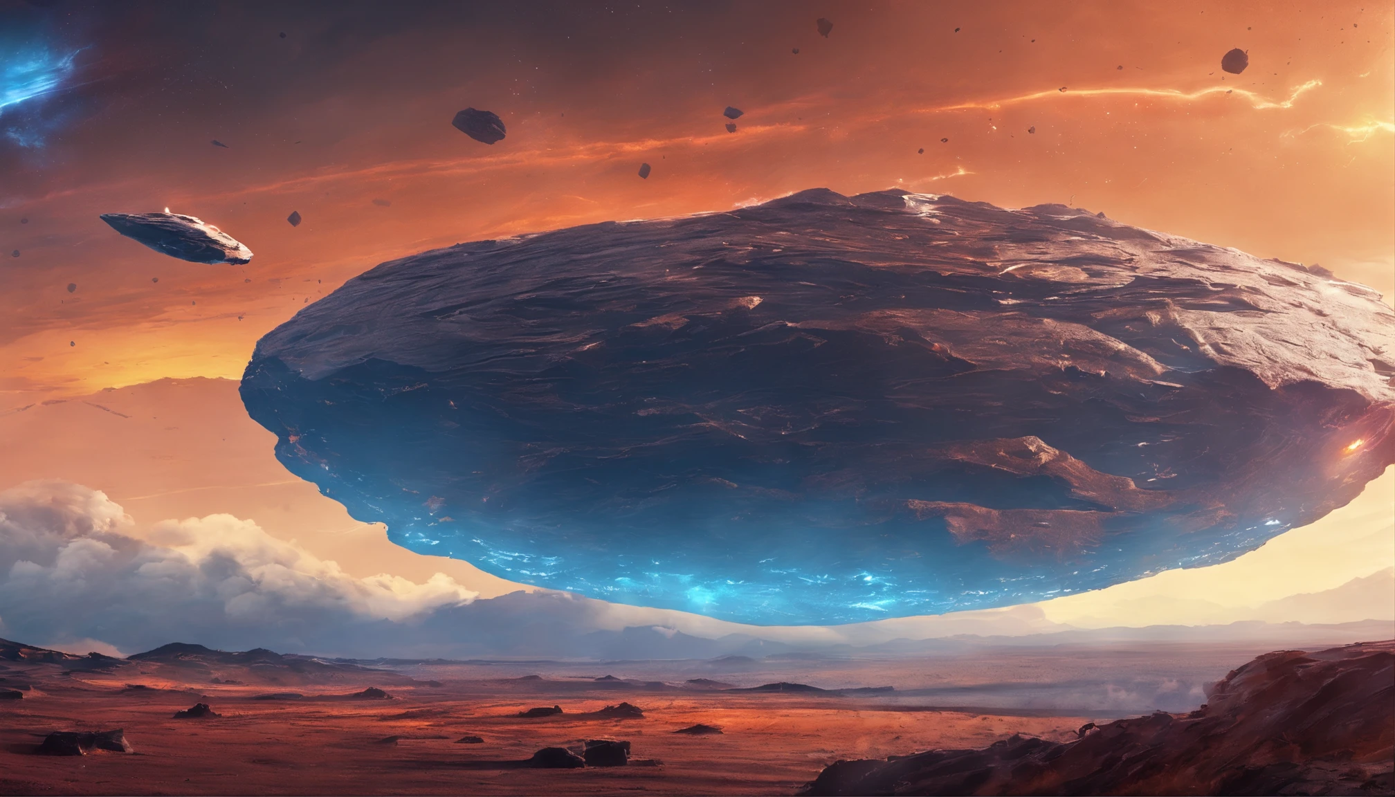 A meteorite fell from the sky，Everyone looked at the sky