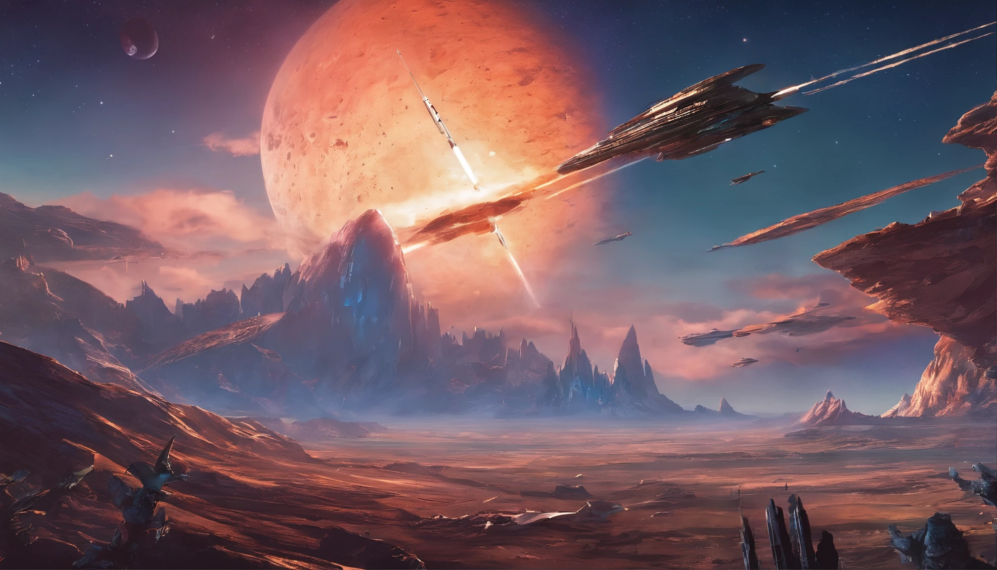 A meteorite fell from the sky，Everyone looked at the sky