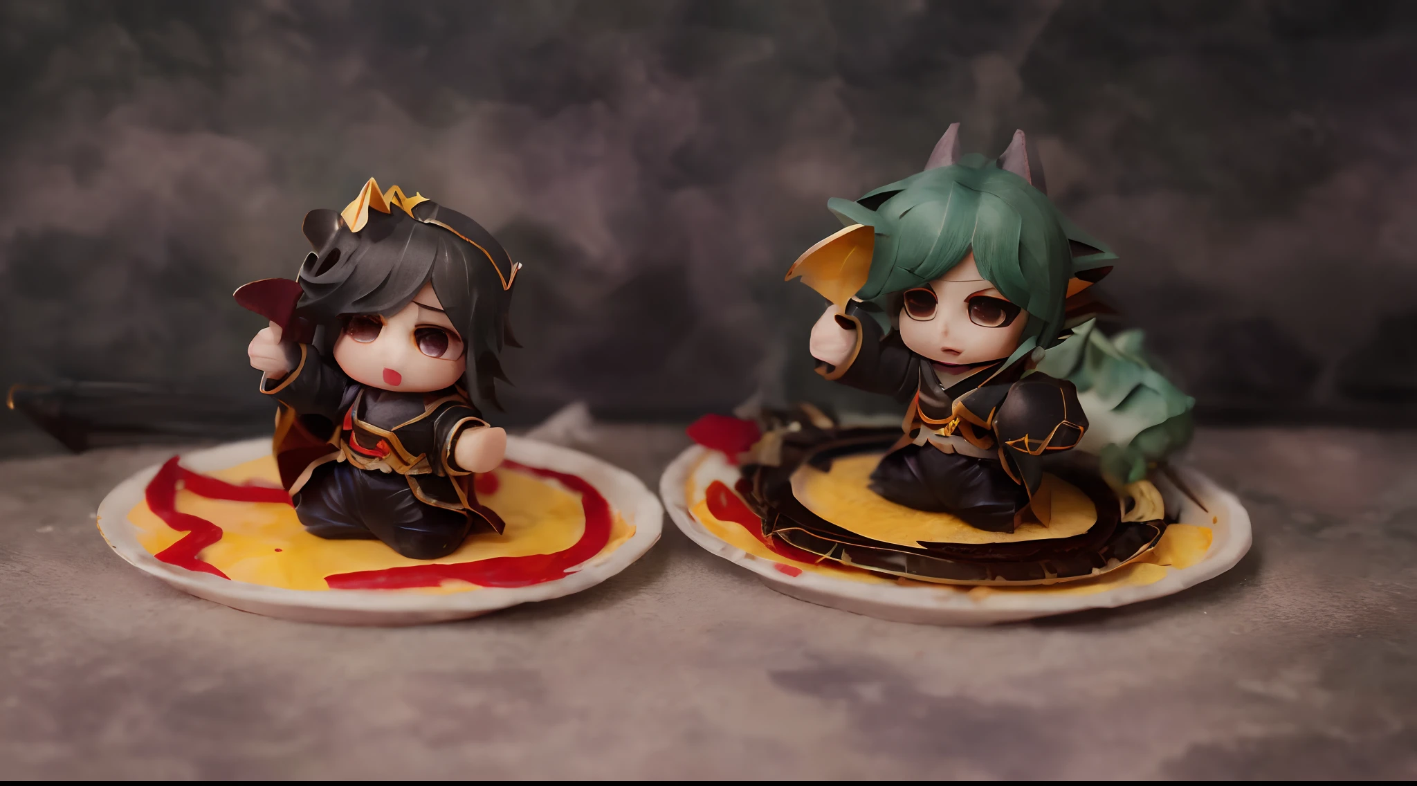 Summoners War,独奏,Chibi Chara,dragon knight,Viola,Full plate