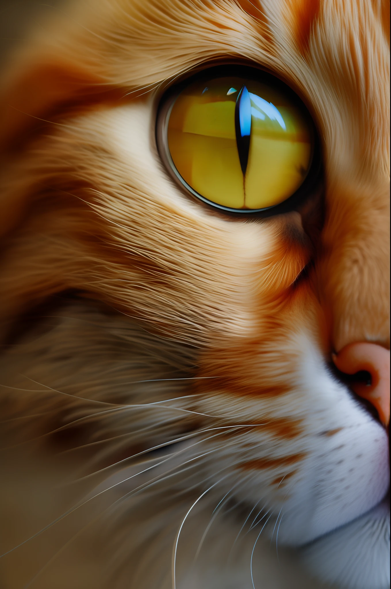 Florist windows, The English shorthair cat has deep, round eyes, Look outside, Arrange the pots, and the sun was shining brightly, the detail, 4K, k hd, high high quality.Mimosas are planted in pots,A variety of colorful flowers,(Super intricate details1.3)(Exquisite and realistic cat hair 1.3)(Ultra-fine eye texture detail1.3)(Surreal Style 1.3)realisticlying,closeup of face,Melancholy eyes,