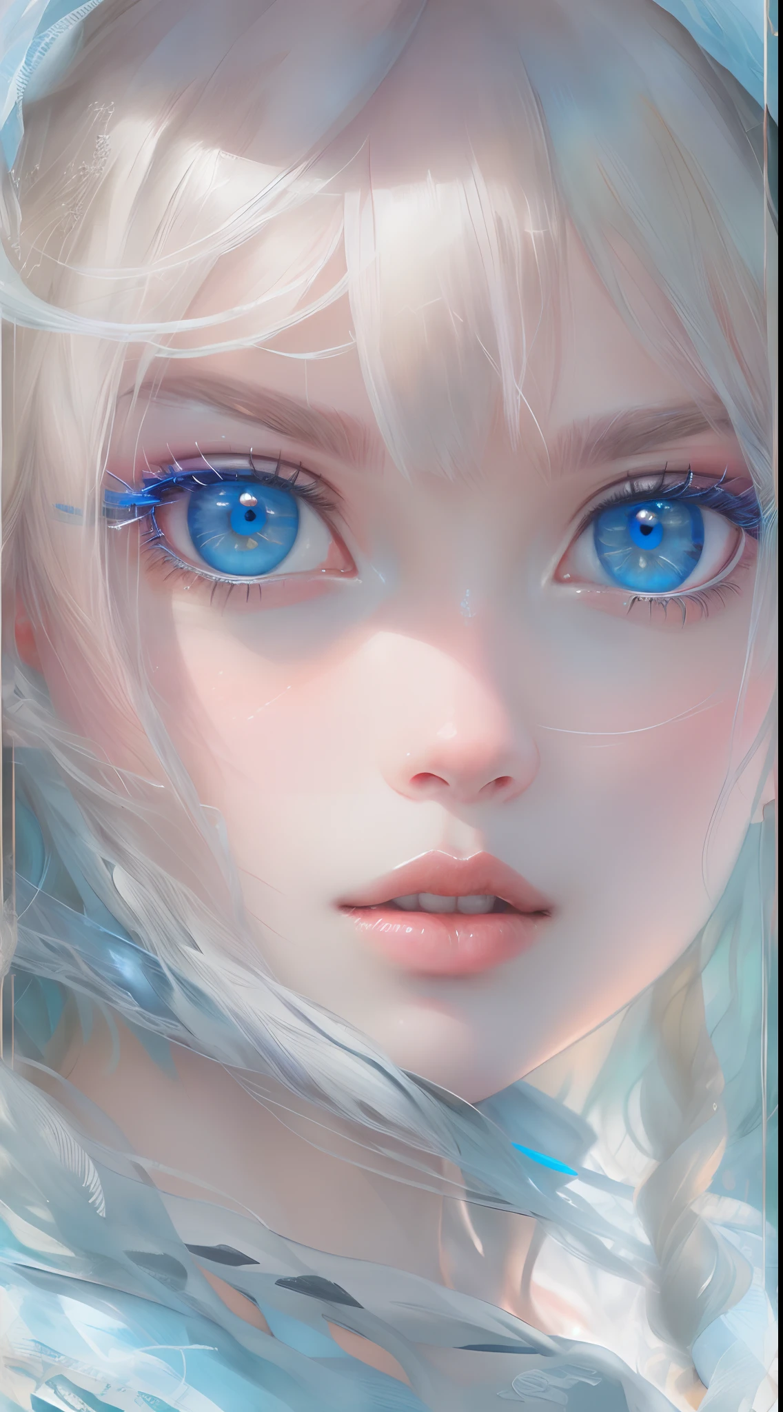 (Masterpiece, Top quality, Best quality, offcial art, Beauty and aesthetics: 1.2), (1 girl), Extreme detail, (((Vitreous blue eyes))),Sharp focus.