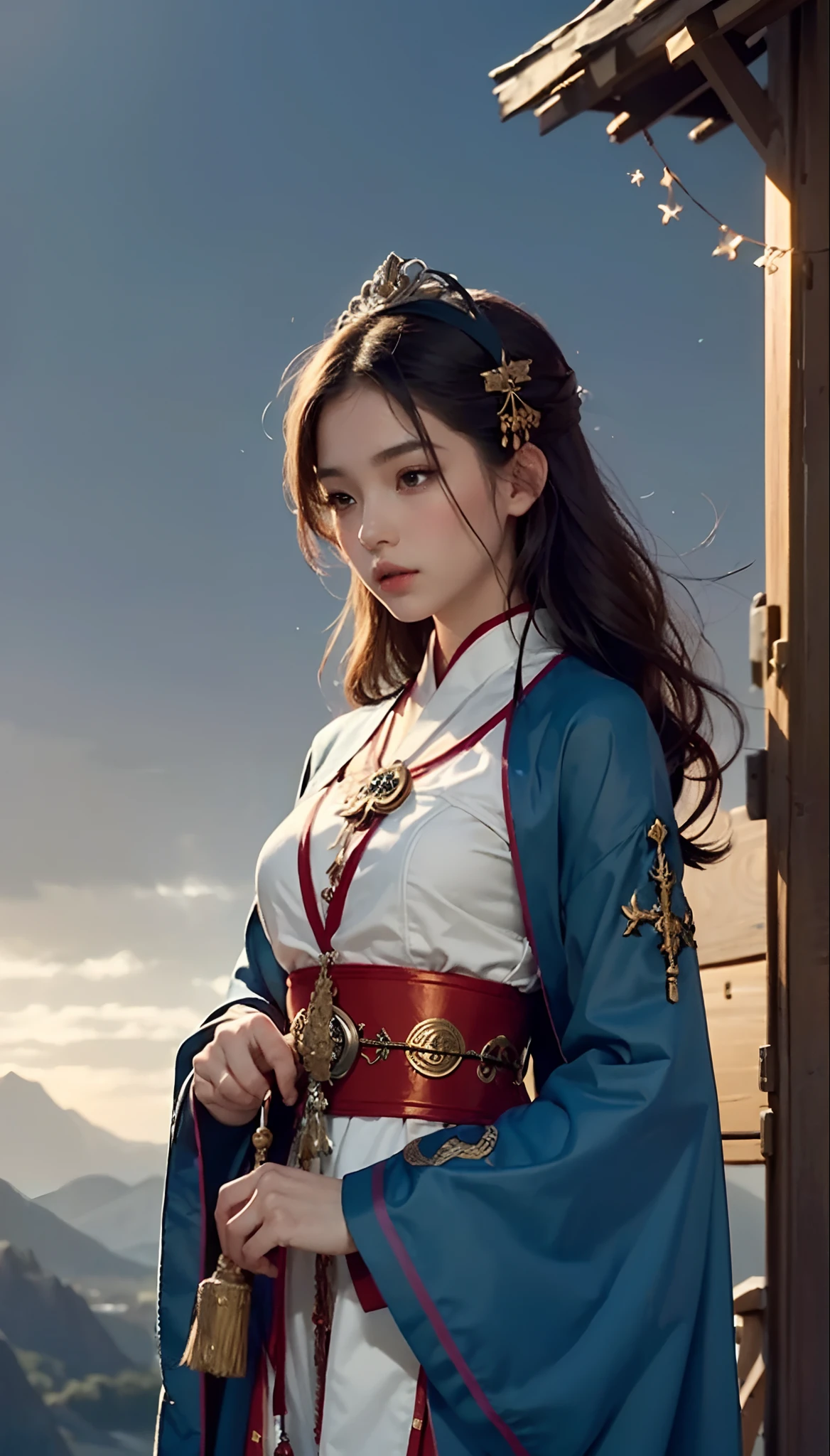 (1girl:1.3),solo,__body-parts__,
official art, unity 8k wallpaper, ultra detailed, beautiful and aesthetic, beautiful, masterpiece, best quality,Fantastical Atmosphere, Calming Palette, Tranquil Mood, Soft Shading,
Miko priestess, charm spell, talisman familiar, shrine maiden duties,