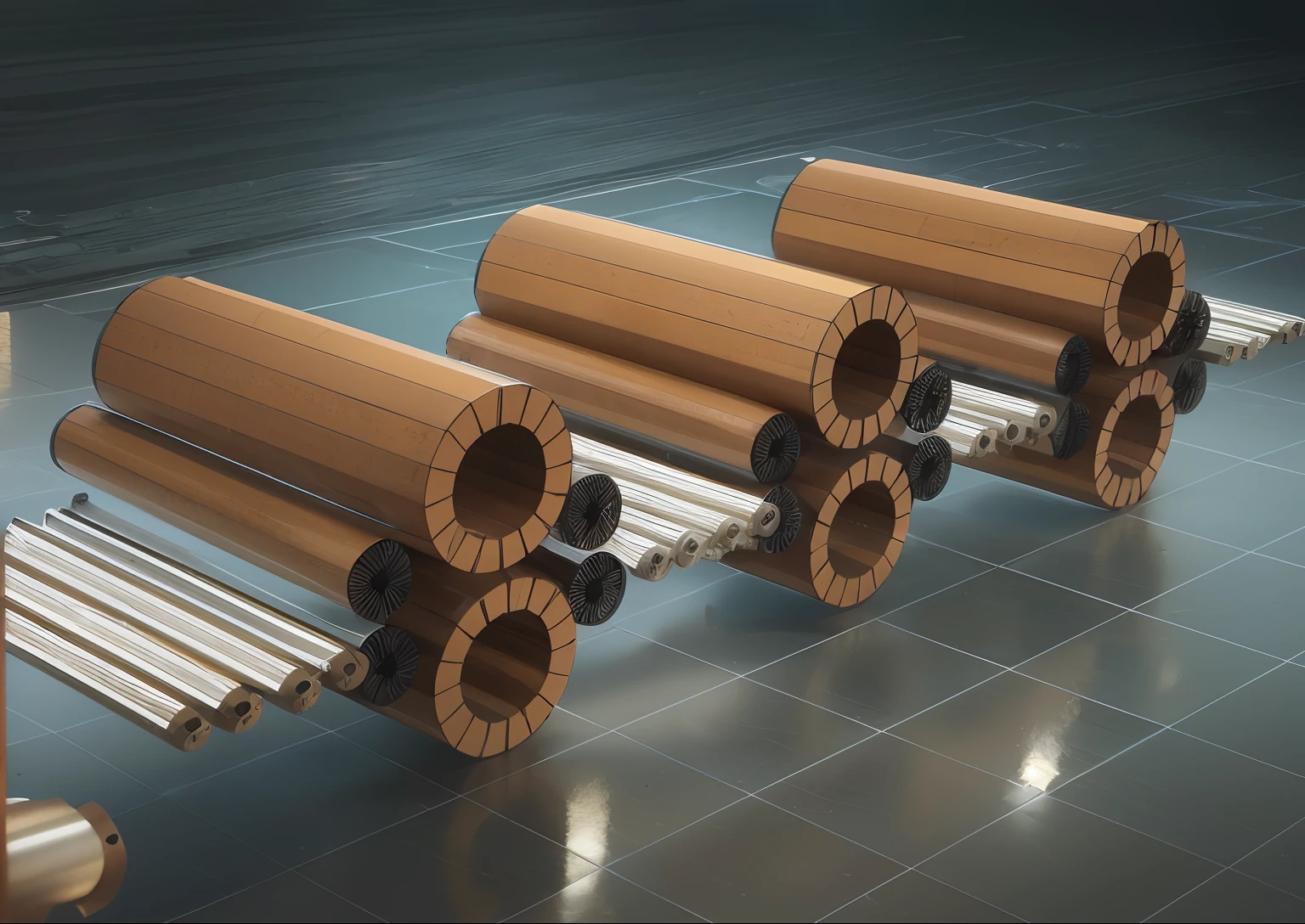 (best quality,4k,8k,highres,masterpiece:1.2),ultra-detailed,(realistic,photorealistic,photo-realistic:1.37),mechanical design,industrial machine,Autocad engineering,detailed modeling,stainless steel construction,precision parts,assembly line,modern manufacturing automation,efficient production process,advanced technology,high-speed production,streamlined design,professional engineering,work in progress,large-scale machine,complex mechanism,sophisticated control system,intricate gears,powerful motors,computerized systems,smooth operation,industrial revolution,machinery,innovation,productivity,highly efficient manufacturing,advanced manufacturing techniques,high precision,engineering excellence,meticulous craftsmanship,sophisticated equipment,precision manufacturing,industrial efficiency,industrial breakthrough,practical functionality,Autocad software