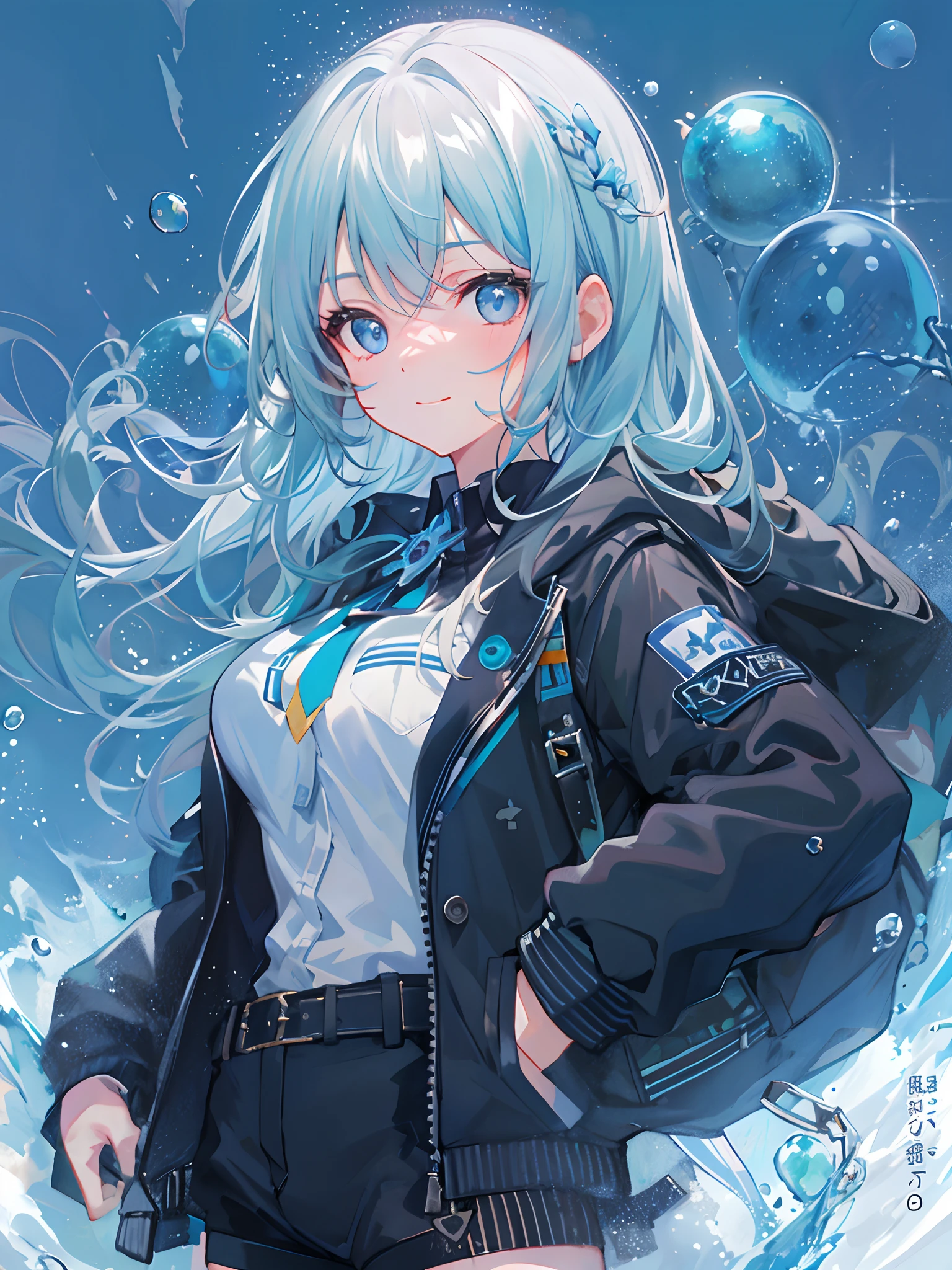 Black clothes sleeves、I have my hands in my pockets