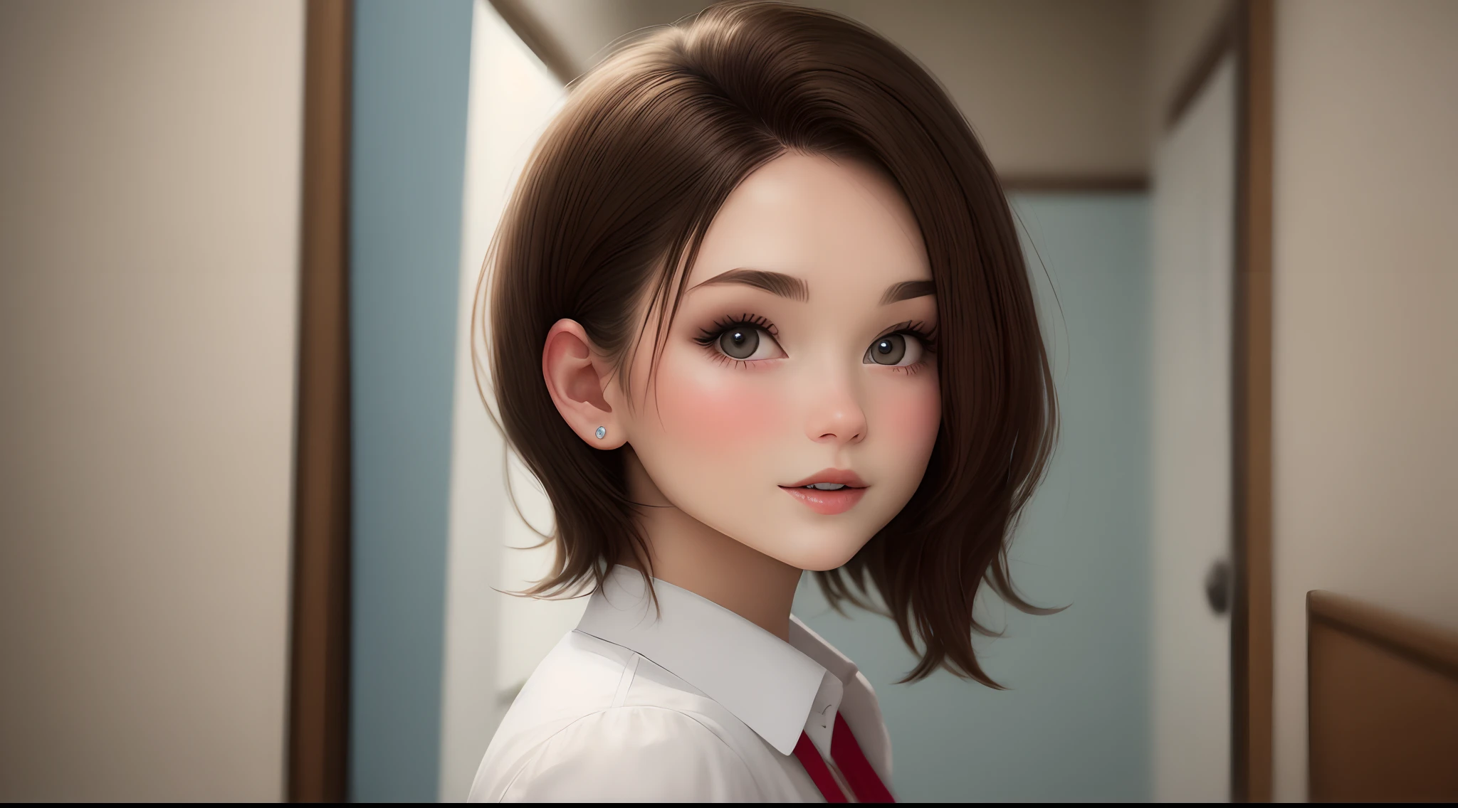 brunette short