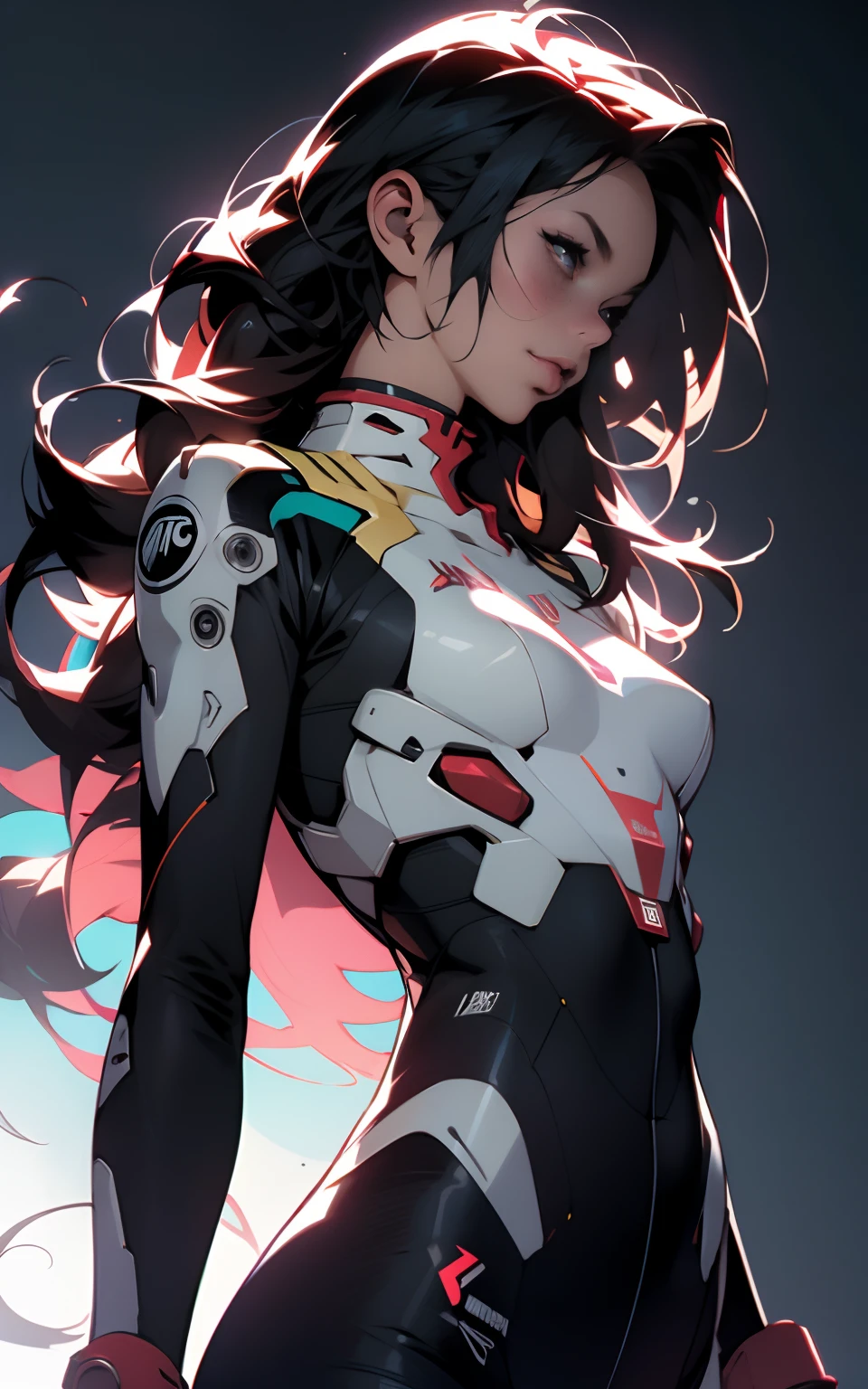 ((Best quality)), ((masterpiece)), (detailed: 1.4), Absurd, Fighter pilot Japanese woman ready for war, muscular body defined, half-thick thighs bare, mouth closed, only in panties, muscular body parts covered by technological clothing, (((medium breasts)) perfect, generous neckline, ((white clothing with a large red circle in the center)), Japan, pastel, short black hair, oriental eyes pulled, short underwear, garter belt, by mucha, niji --V5, close to real, best quality, almost naked, psychopathic, crazy face, sexy pose, 2 piece outfit, dragon designs on the arms, cyberpunk, airplane wings on the back, samurai shoulder pad, red bra and white panties, red and white stripes on the arms, pointed shoulder pads, black eyes pulled without pupils, HDR (High Dynamic Range),Ray Tracing,NVIDIA RTX,Super-Resolution,Unreal 5,Subsurface Dispersion, PBR Texture, Post-processing, Anisotropic filtering, Depth of field, Maximum clarity and sharpness, Multilayer textures, Albedo and specular maps, Surface shading, Accurate simulation of light-material interaction, Perfect proportions, Octane Render, Two-tone lighting, Wide aperture, Low ISO, White balance, Rule of thirds, 8K