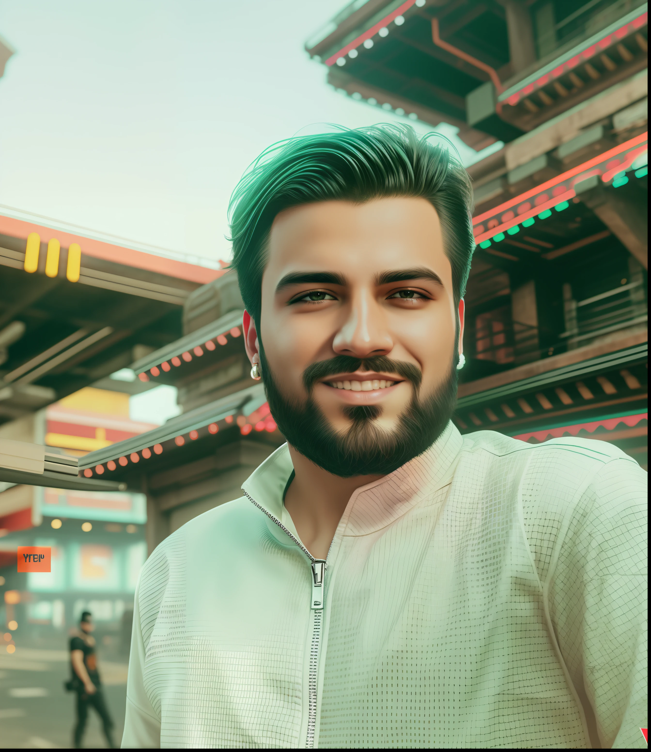 Change background cyberpunk handsome boy , realistic face 8k . Ultra  realistic