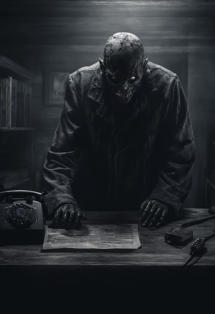 A man is answering the phone。Completely realistic,  Full high resolution, Well made，detail-rich