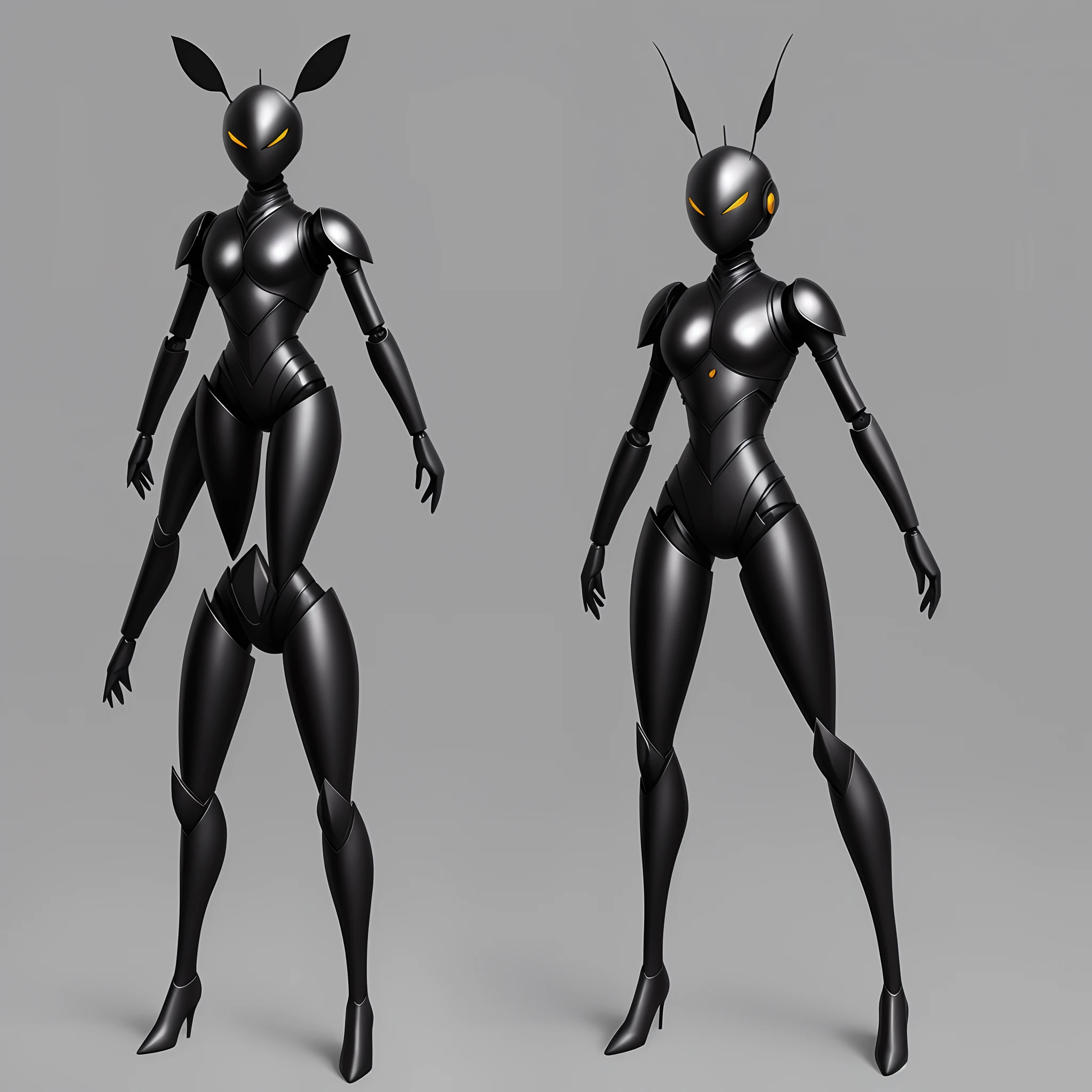 Full body Humanoid fantasy ant character.