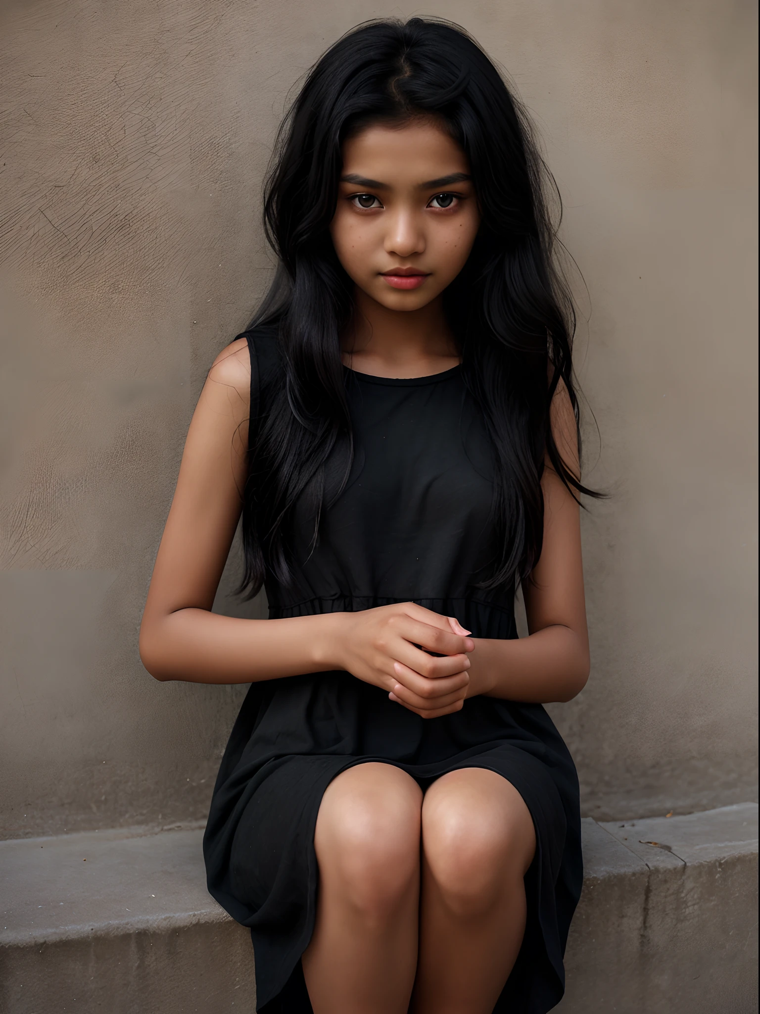 hight definitely,  beautiful girl, long black hair, innocent,short stylish dress, Sri Lankan, medium breasts.