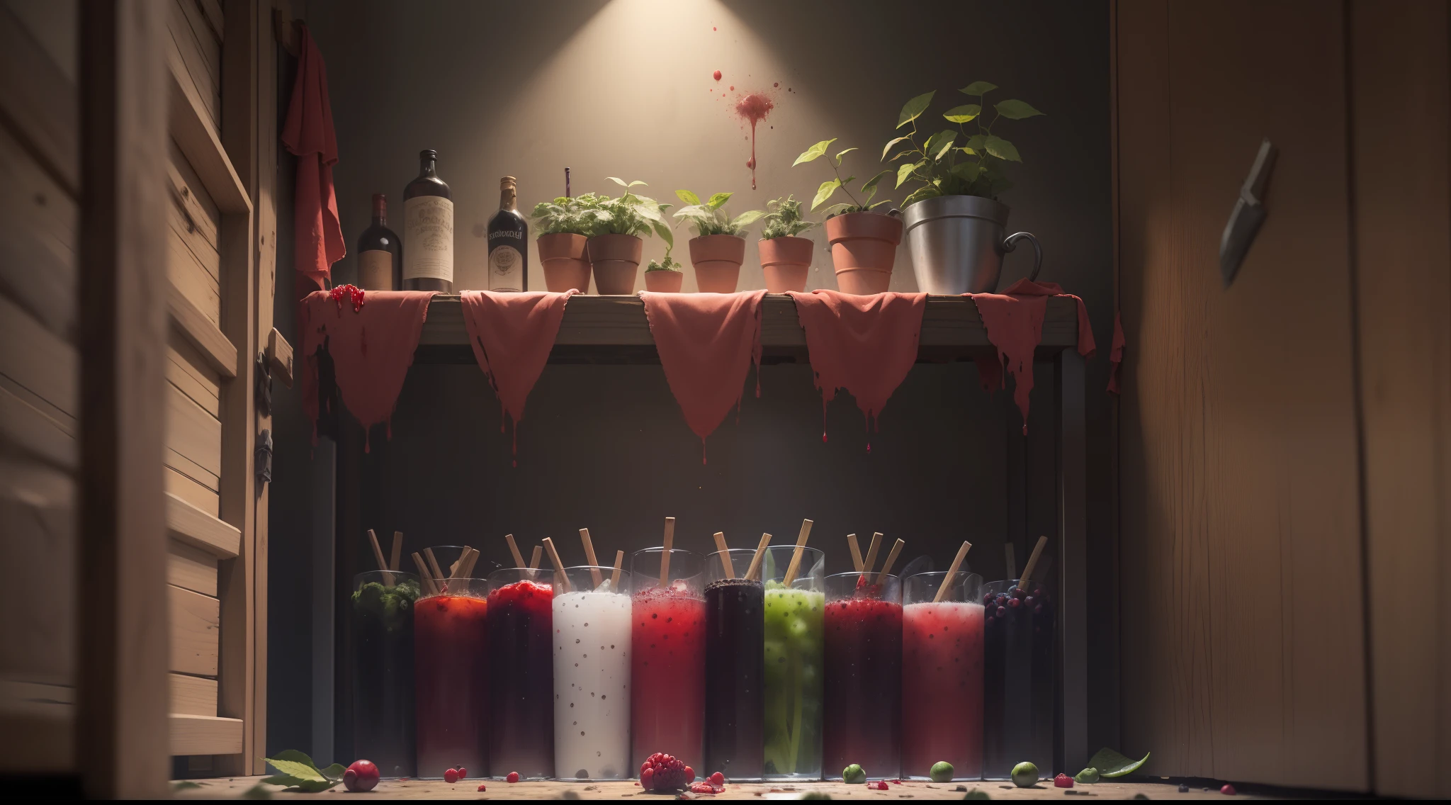 Hacha empapada de sangre,Hacha sangrienta,Horrible escena del crimen,Arma homicida espantosa,Sombras oscuras,Sinister atmosphere,salpicaduras sangrientas,Figura siniestra,Arma aterradora,wet blood,hoja manchada,escena macabra,Asesino misterioso,presencia ominosa,Oscuridad premonitoria,Cold metal handle,Killing intent,Detalles sangrientos,huesos destrozados,Delitos violentos,Cuarto oscuro misterioso,Silencio inquietante,Ritual ominoso,Secretos oscuros,huellas dactilares sangrientas,Vista espantosa,Horrores invisibles,Silencio sepulcral,Descubrimiento aterrador,Susurros siniestros,Escena de pesadilla,Suelo manchado de rojo,Aura escalofriante,Horror movie scene,vibraciones macabras,vibraciones espeluznantes,Secuelas sangrientas,Restos espeluznantes,Recuerdos embrujados,Bloody carnage,Evidencia empapada de sangre,Detalles macabros