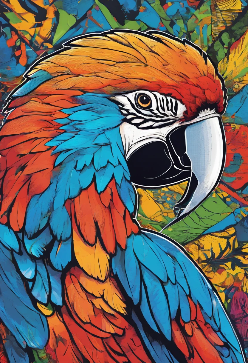 A male blue spixar macaw,detail