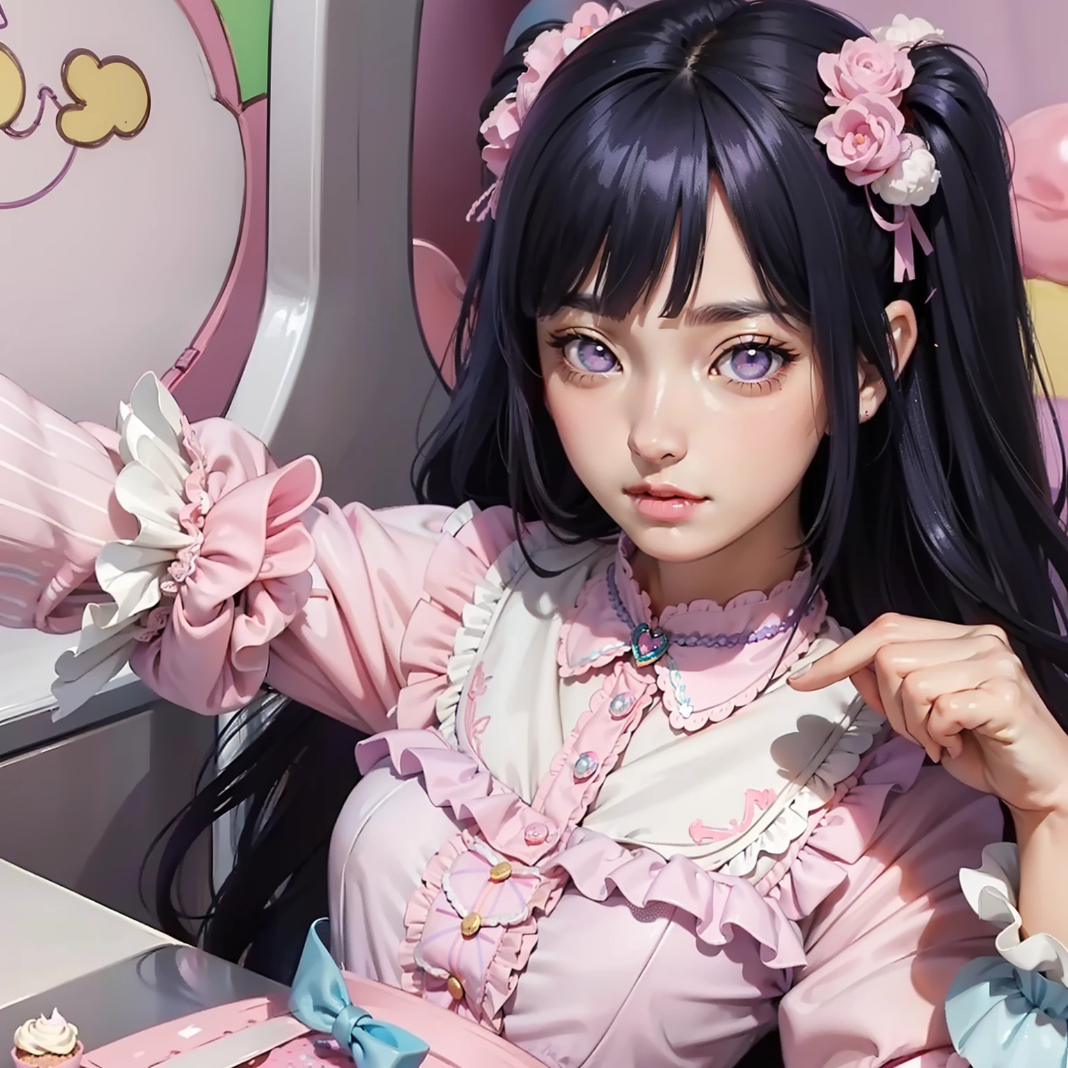 black long hair , wearing a maid outfit, kneel down, feet and five fingers, Background backlight masterpiece, highest quality, 1 girl,thin waist,bangs, Ribbon Ponytail, brown hair, (blush:1),That costume only opens wide at the chest...., beautiful big breasts, (erect nipples:1),ニーソblack long hair , wearing a maid outfit, kneel down, feet and five fingers, Background backlight masterpiece, highest quality, 1 girl,thin waist,bangs, Ribbon Ponytail, brown hair, (blush:1),That costume only opens wide at the chest...., beautiful big breasts, (erect nipples:1),Knee socks greedy girl, gothic dress, girl in heat, , twin tails, shirt, thigh strap, bag, long sleeve, Black shirt、torn skirt。white underwear、thin underwear、at the hotel、night scenery、on the bed、NSFW, oral sex,throw , paizuri, (((intense sex、black long hair、Hair in twin tails、red glitter eyeliner、red eyeshadow、heavy compensate、compensate、fluorescent pink lipstick、compensate)))、black long hair, twin tails、Girl straddling guys、lean forward、((angle from below))、Girl pushing a man down