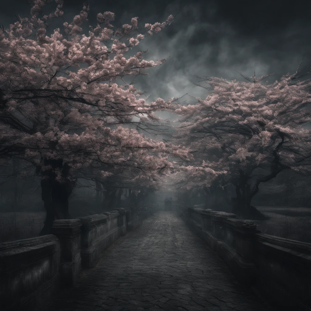 The air is still chilly, but cherry blossoms are beginning to bloom, whispering secrets to the wind, masterpiece, best quality