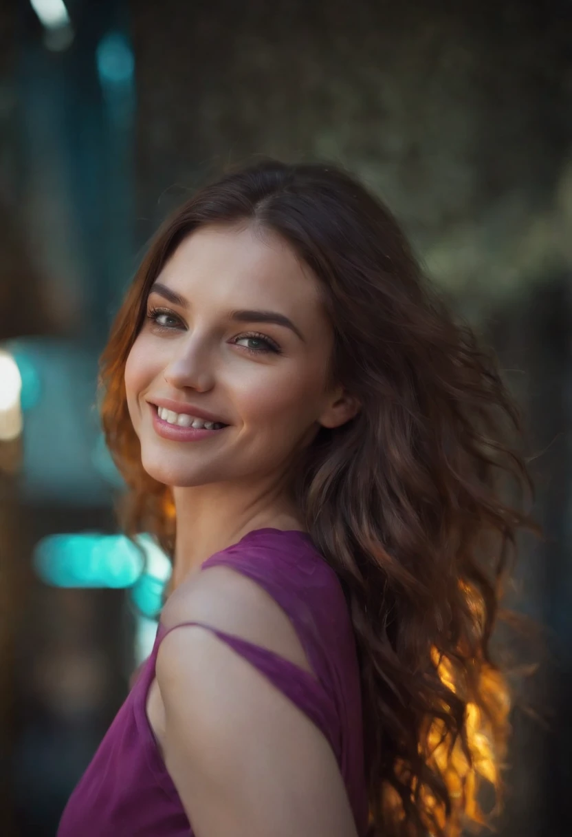 art pictures beautiful women,(Flowing glitch,Up-down, Overlapping bodies,glowing colors),Emotional smile,(Made of sound, Tightly structured scenes, explosions), Inspire, Street Art Canvas,(Macro Editorial Photography,accept difficulties)