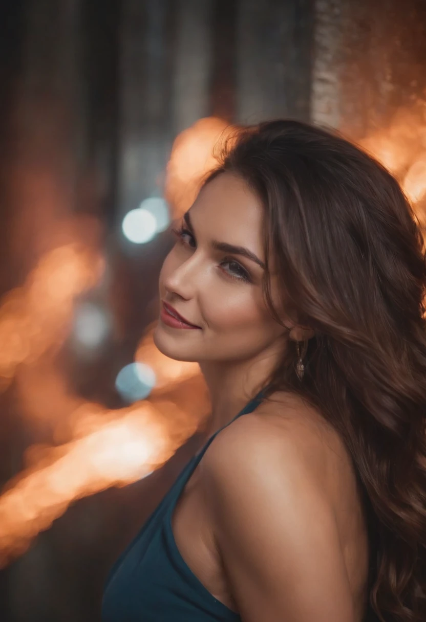 art pictures beautiful women,(Flowing glitch,Up-down, Overlapping bodies,glowing colors),Emotional smile,(Made of sound, Tightly structured scenes, explosions), Inspire, Street Art Canvas,(Macro Editorial Photography,accept difficulties)