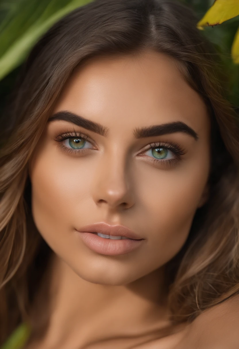 Arafed Mujer en bikini, tumbada en la playa, Chica sexy con ojos verdes, Retrato Sophie Mudd, cabello rubio y ojos grandes, selfie de una mujer joven, Ojos de la playa, Violeta Myers, sin maquillaje, Maquillaje natural, staring directly into camera, cara con artgram, maquillaje sutil, Impresionante foto de cuerpo completo, penetrantes ojos verdes, beautiful angle, Pose atractiva, , pose sexy, Imagen de cuerpo entero, cuerpo completo, full body shoot, Diosa morena, High detail, Pose satisfecha, con bikini