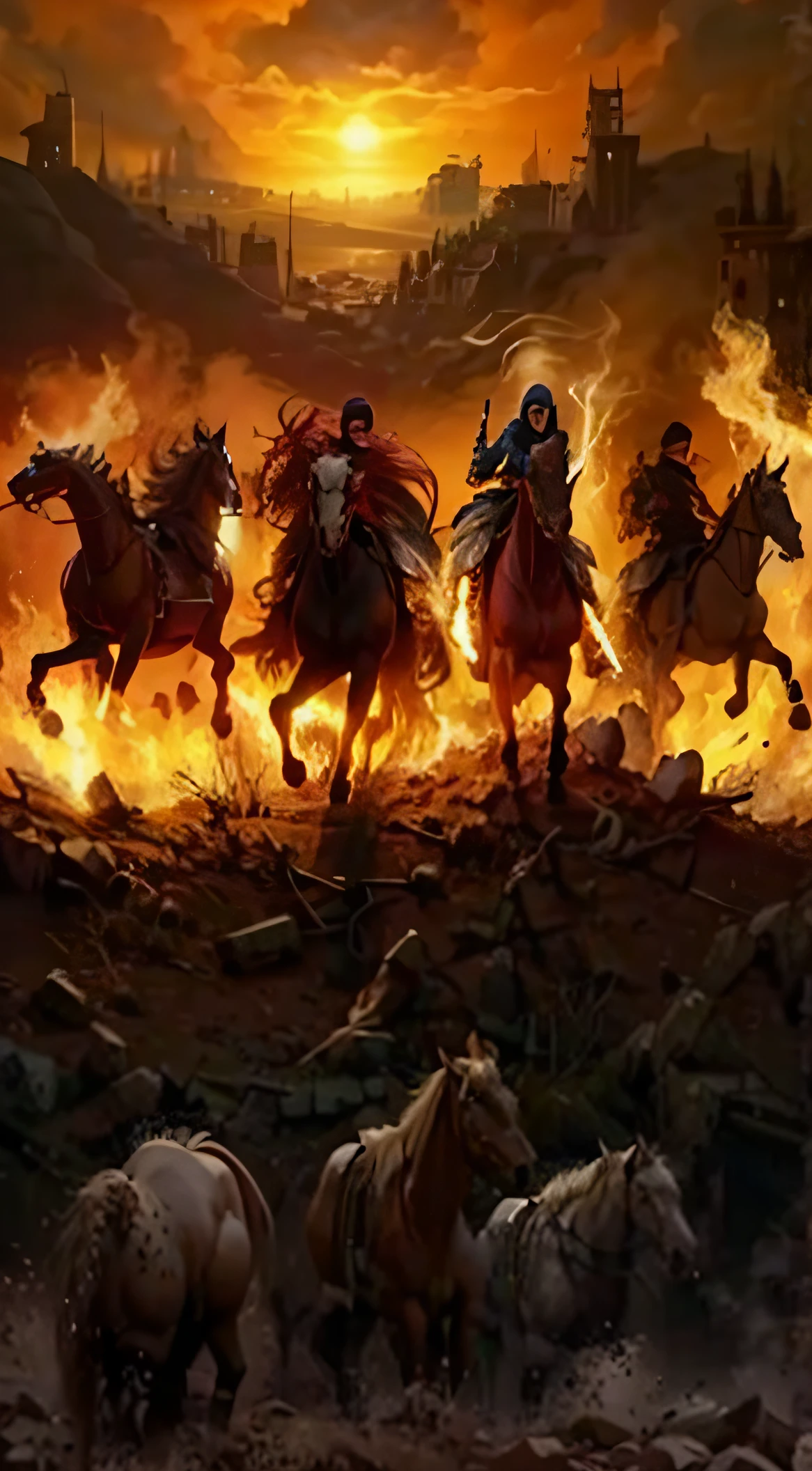 four horsemen of the apocalypse, biblico, realistic
