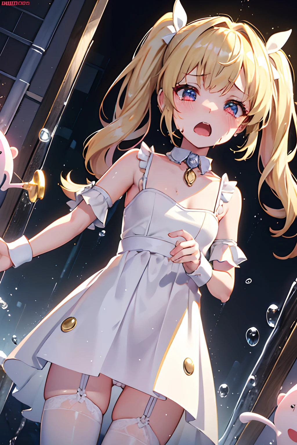 Microlandscape,(((Girl))),is wearing dress,cleanness,Glass texture,比基尼,Transparent clothes,Intimate clothing, Cute little character in bright 3d with front, rabbit, bunny, Cute , petite, long blonde hair, white lingerie, sweetie, pigtails, scared, dripping, spread, crying, pov, raindow, gold, high-definition high-quality 4k resolution, bed, vagina, opening, spread, fear, screaming, rape, daddy, hige eyes, cum, Drip, crying, collar